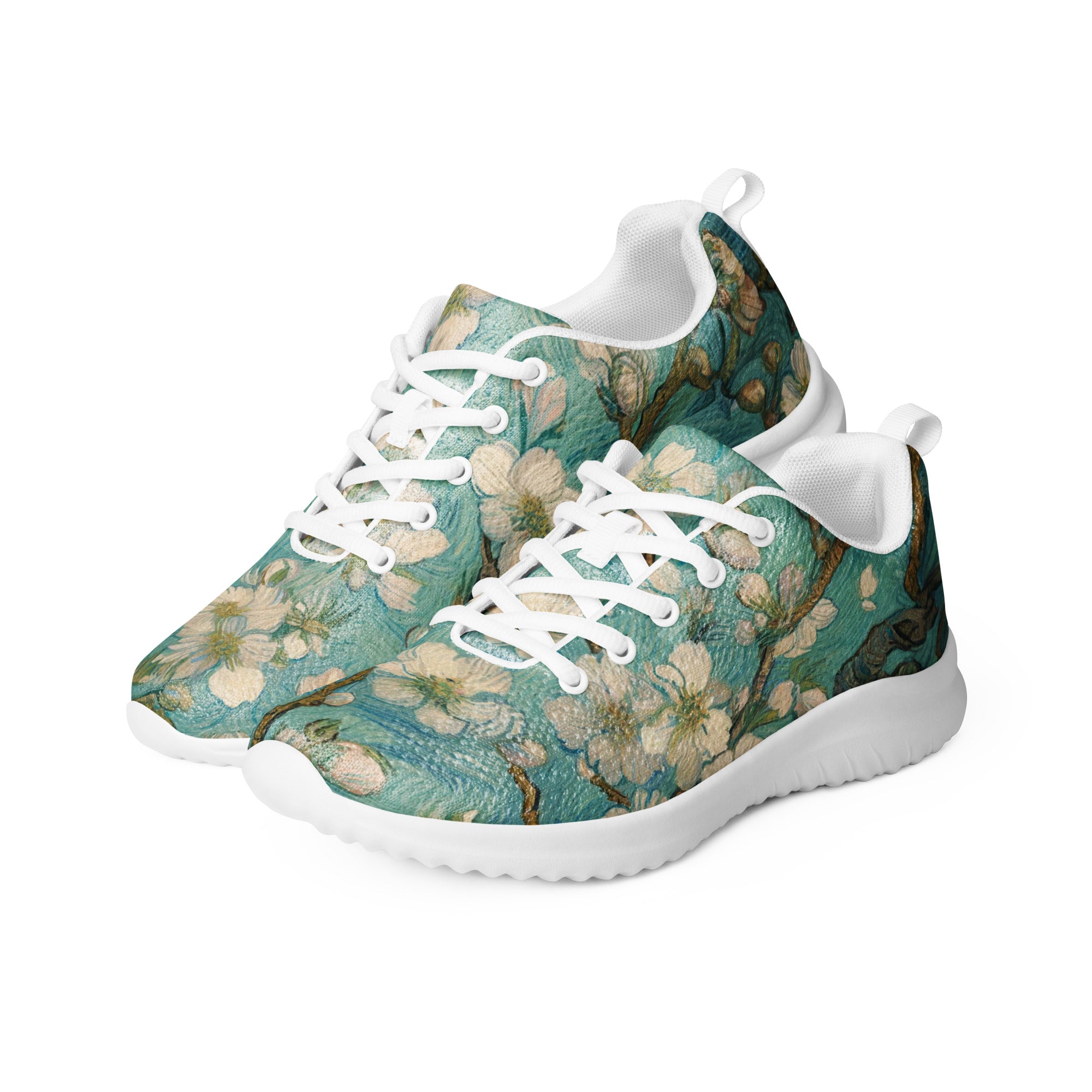 Vincent van Gogh 'Almond Blossom' Lightweight Athletic Running Shoes | Premium Art Sneakers for Women