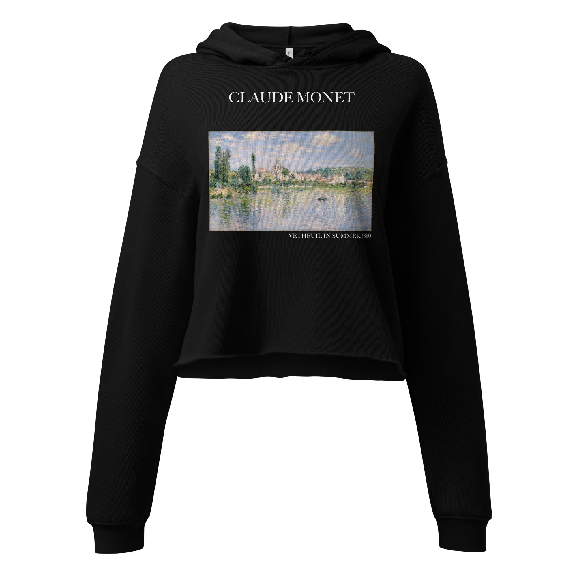 Claude Monet „Vetheuil im Sommer“ Berühmtes Gemälde Kurzer Hoodie | Premium Art Kurzer Hoodie