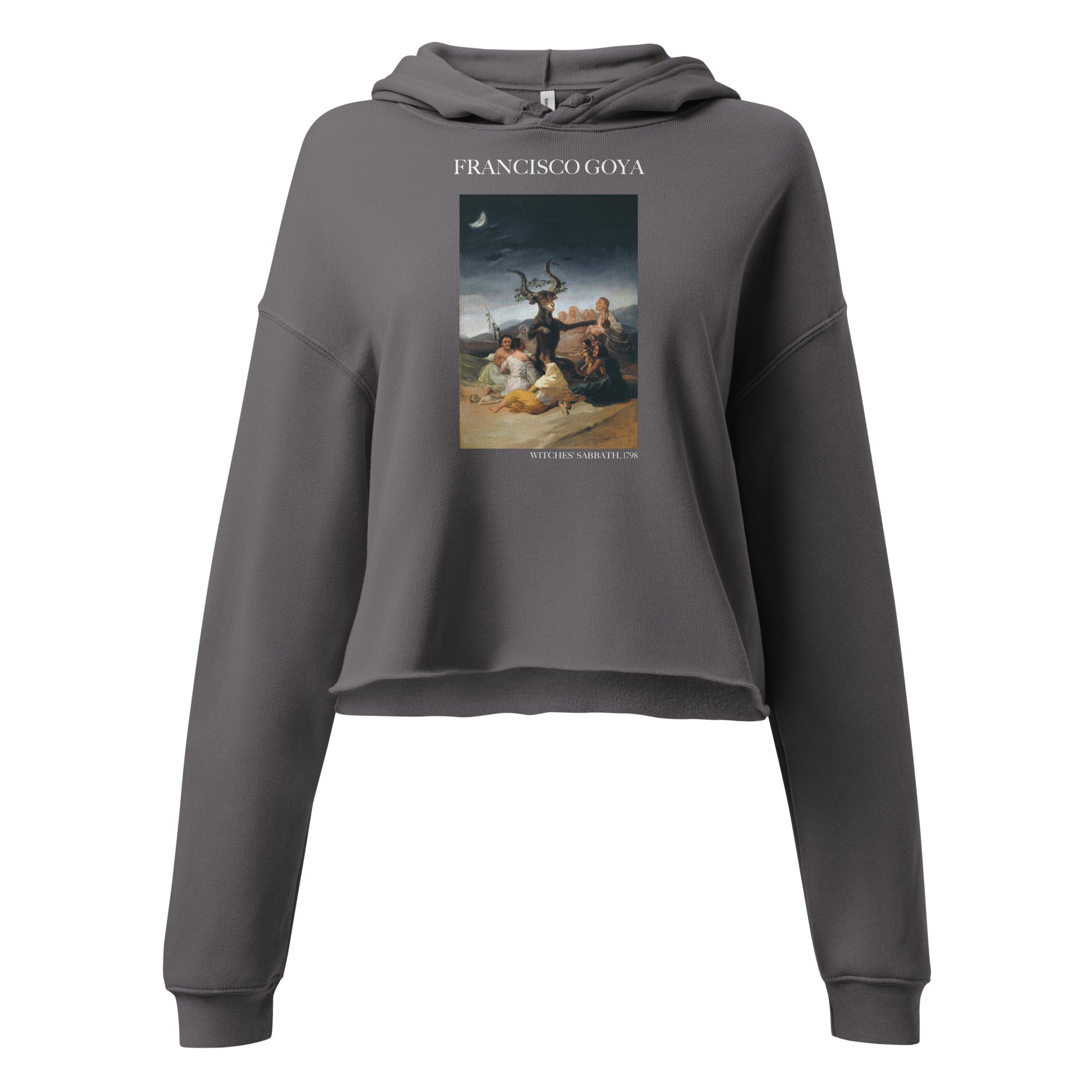 Francisco Goya 'Hexensabbat' Berühmtes Gemälde Kurzer Hoodie | Premium Art Kurzer Hoodie