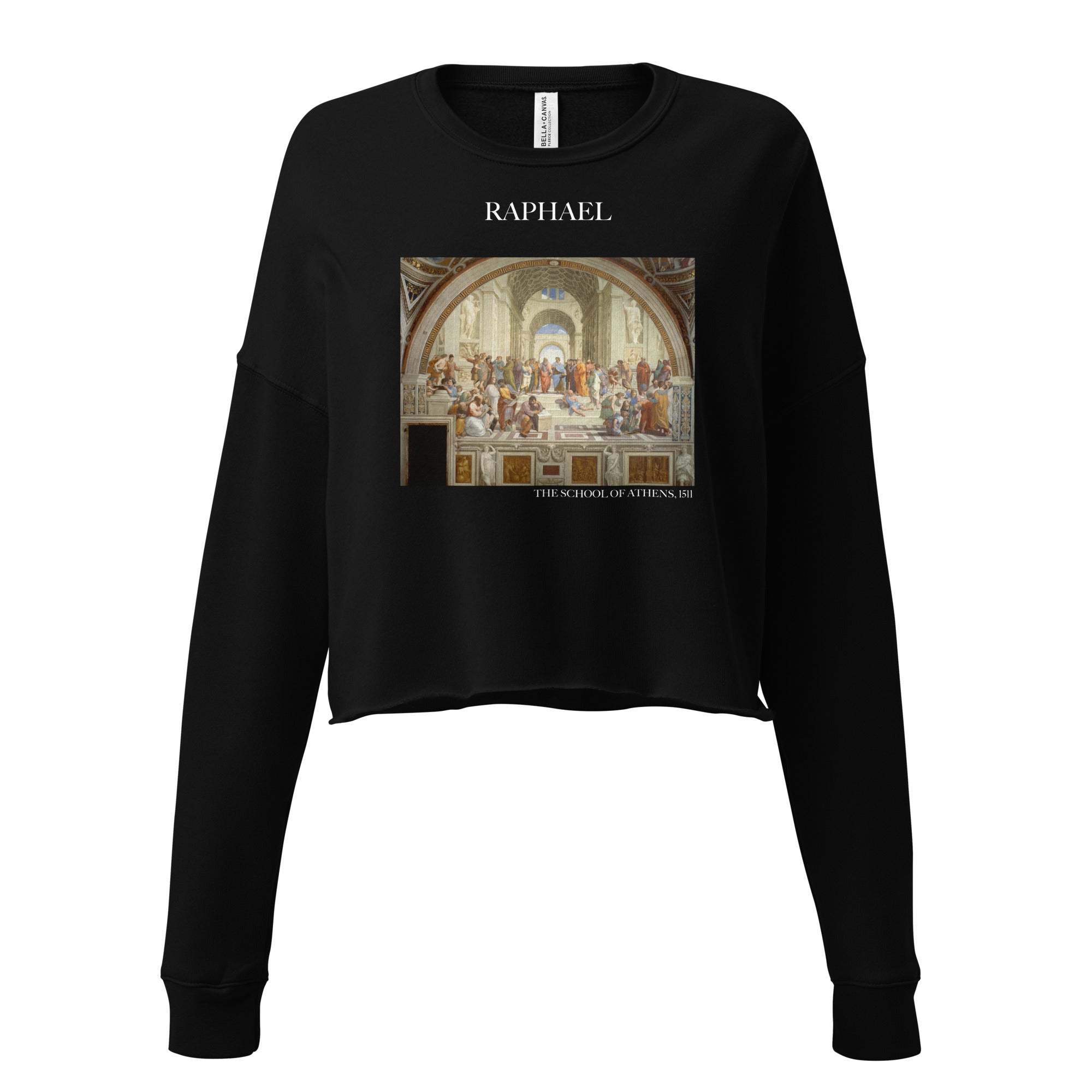 Raphael 'Die Schule von Athen' Berühmtes Gemälde Kurzes Sweatshirt | Premium Art Kurzes Sweatshirt