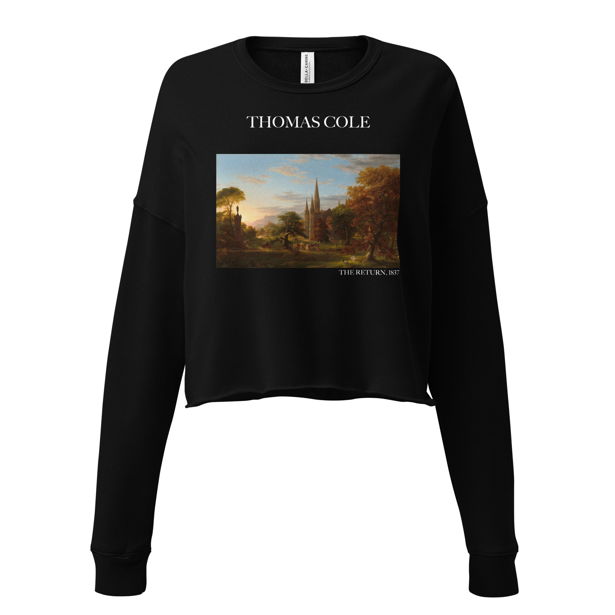 Thomas Cole „Die Rückkehr“ Berühmtes Gemälde Kurzes Sweatshirt | Premium Art Kurzes Sweatshirt