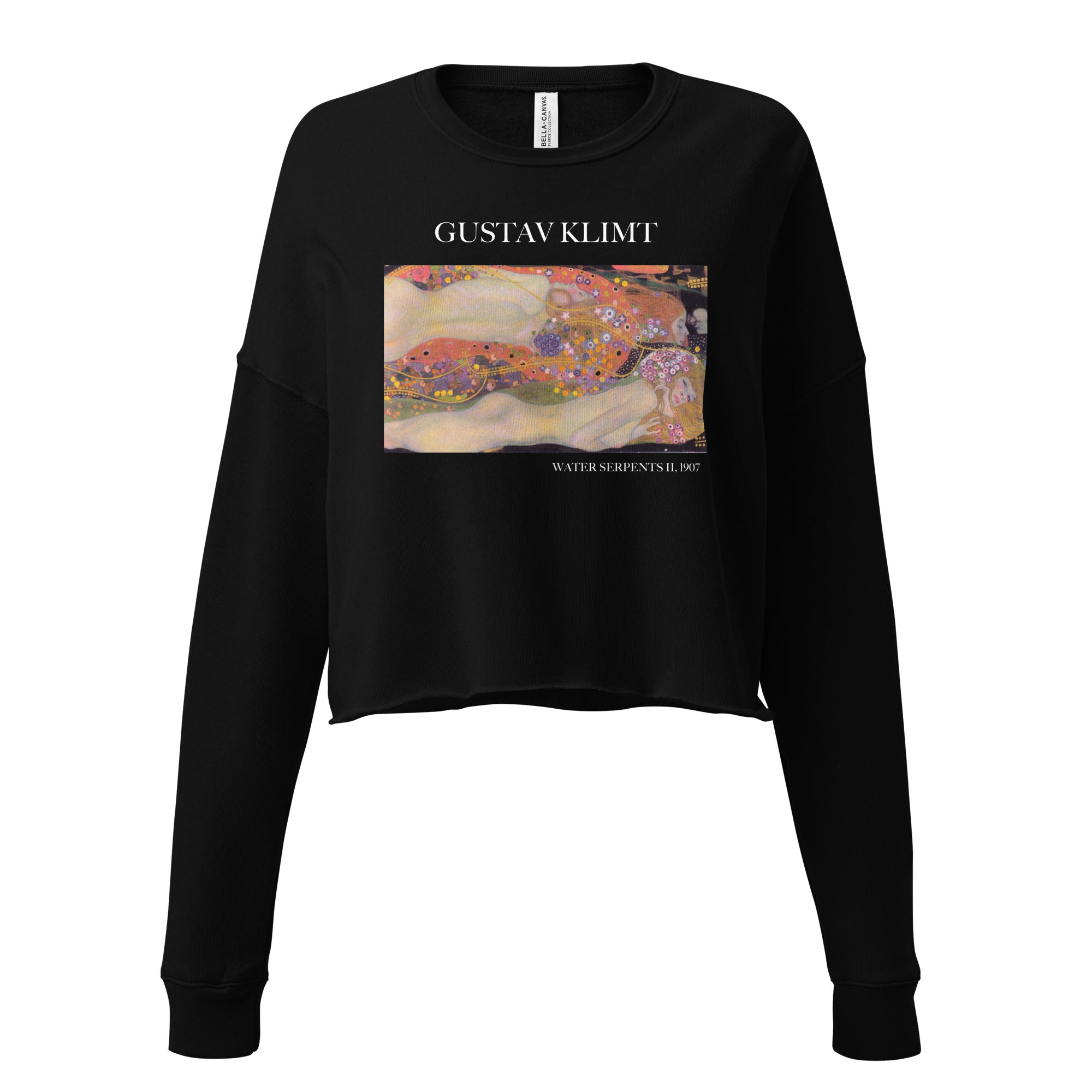 Gustav Klimt „Wasserschlangen II“ Berühmtes Gemälde Kurzes Sweatshirt | Premium Art Kurzes Sweatshirt