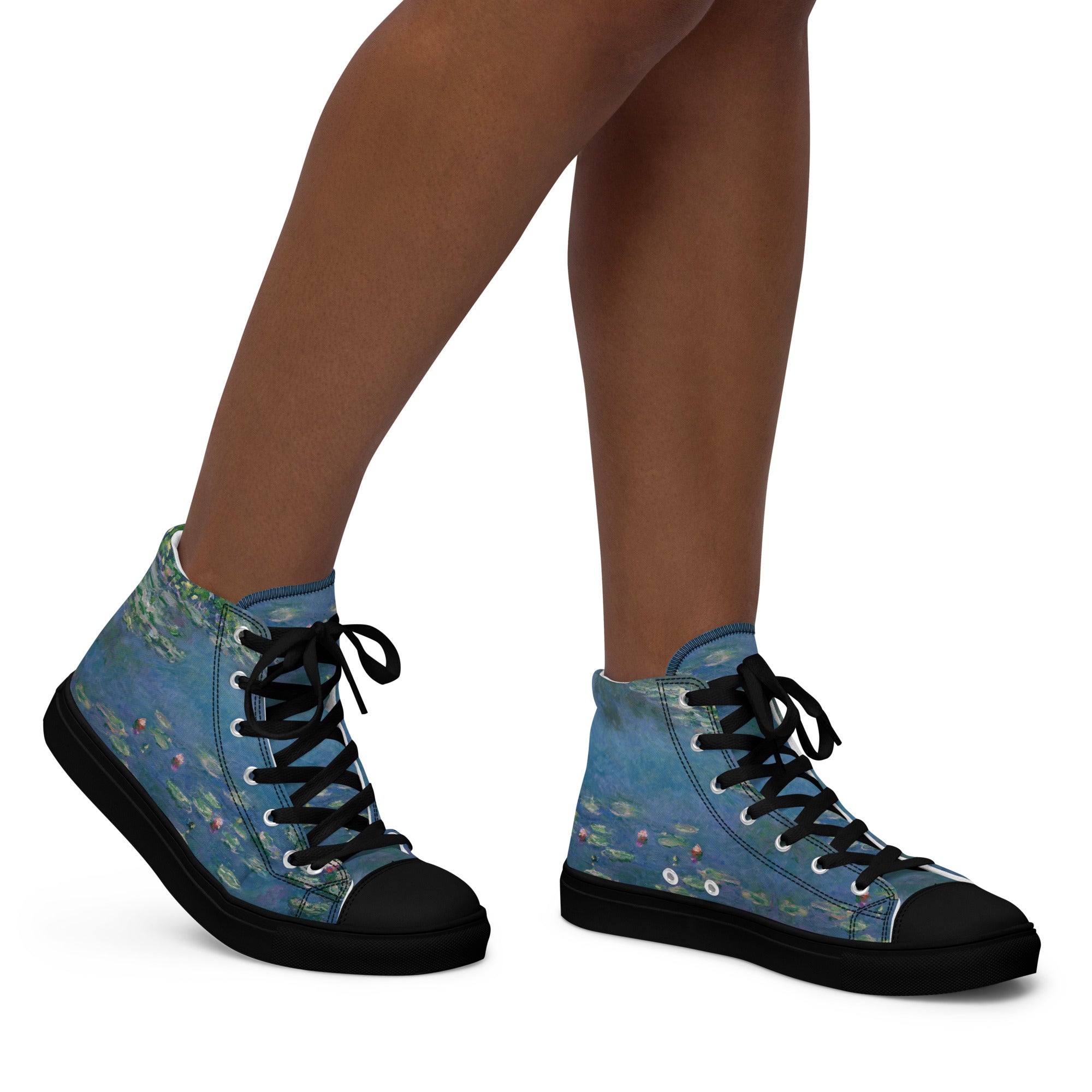 Claude Monet „Seerosen“ High Top Schuhe | Hochwertige Art High Top Sneakers für Damen