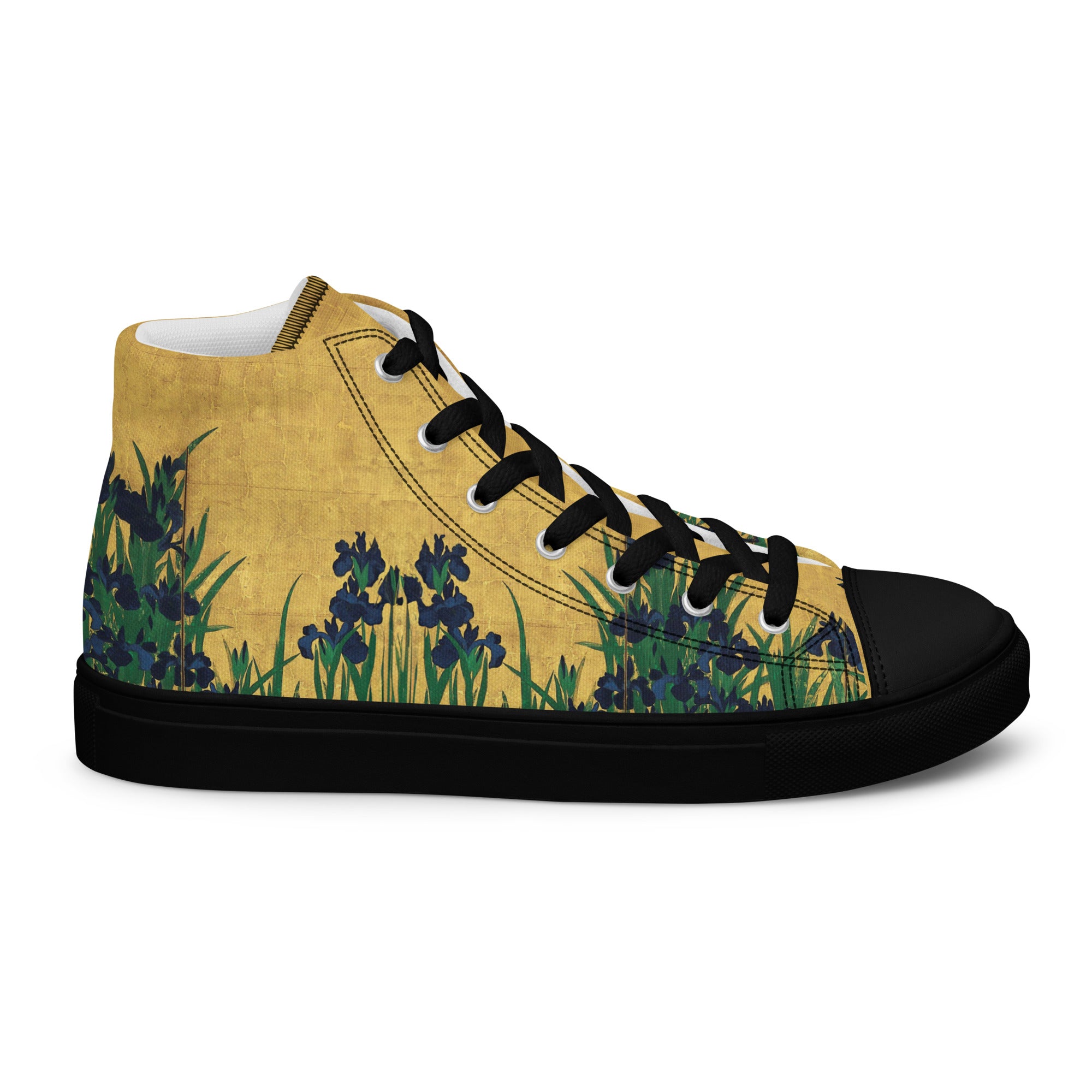 Ogata Kōrin „Irises“ High-Top-Schuhe | Hochwertige Art High-Top-Sneaker für Damen