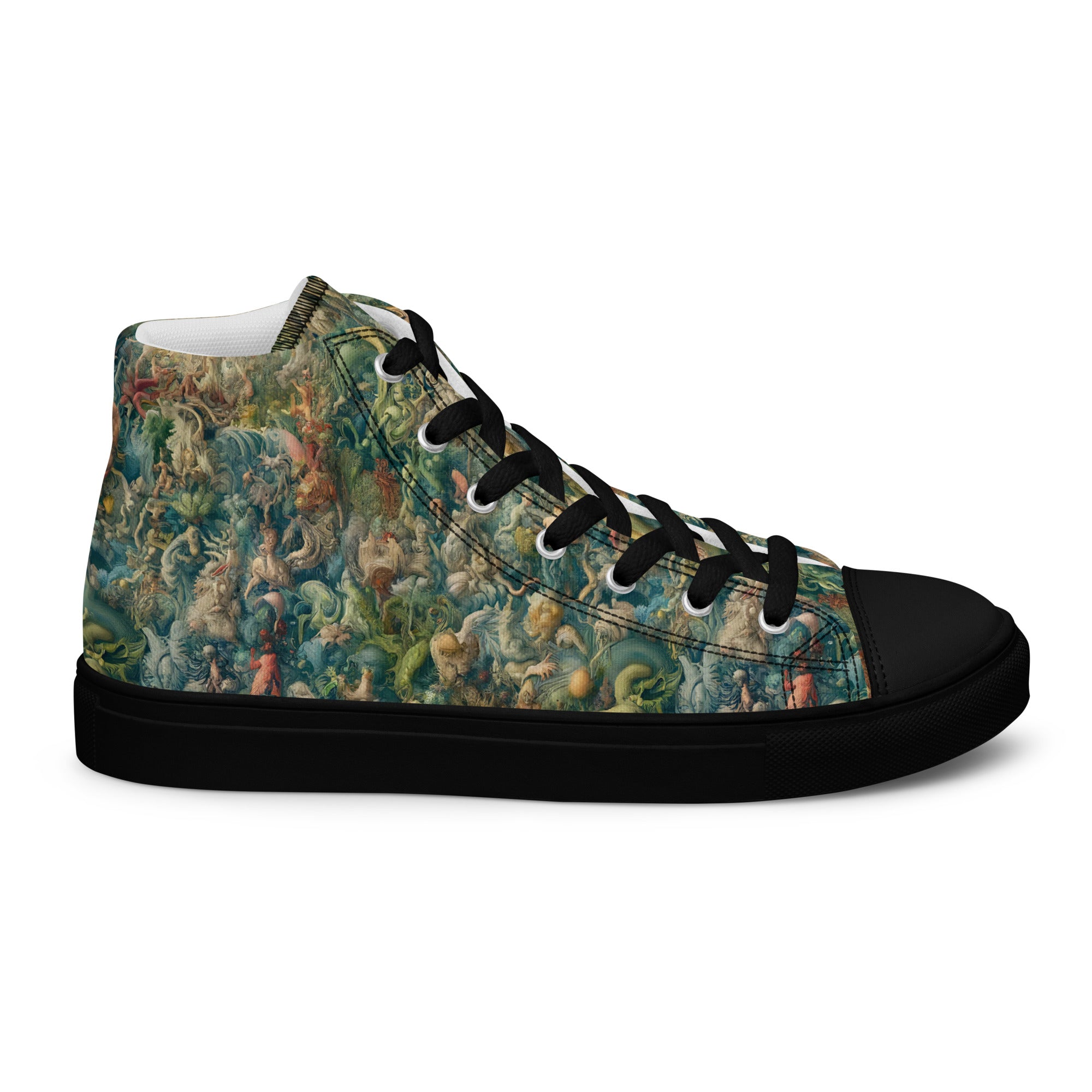 Hieronymus Bosch 'The Garden of Earthly Delights' High Top Shoes | Premium Art High Top Sneakers for Women