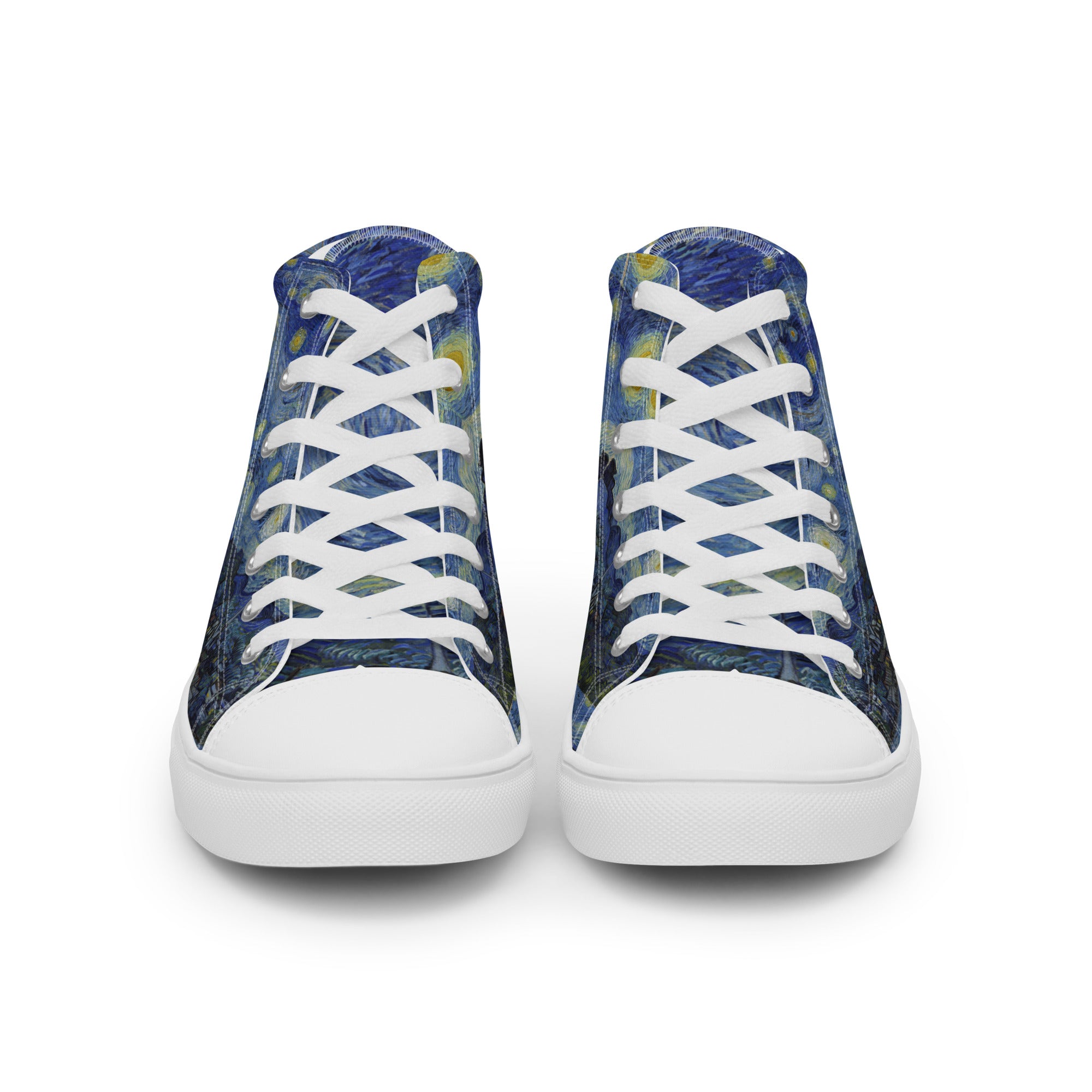 Vincent van Gogh „Sternennacht“ High-Top-Schuhe | Hochwertige Art High-Top-Sneaker für Damen