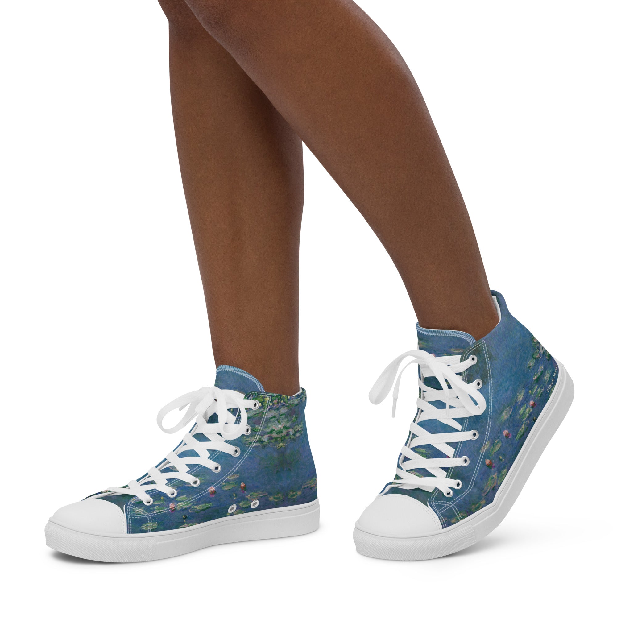 Claude Monet „Seerosen“ High Top Schuhe | Hochwertige Art High Top Sneakers für Damen