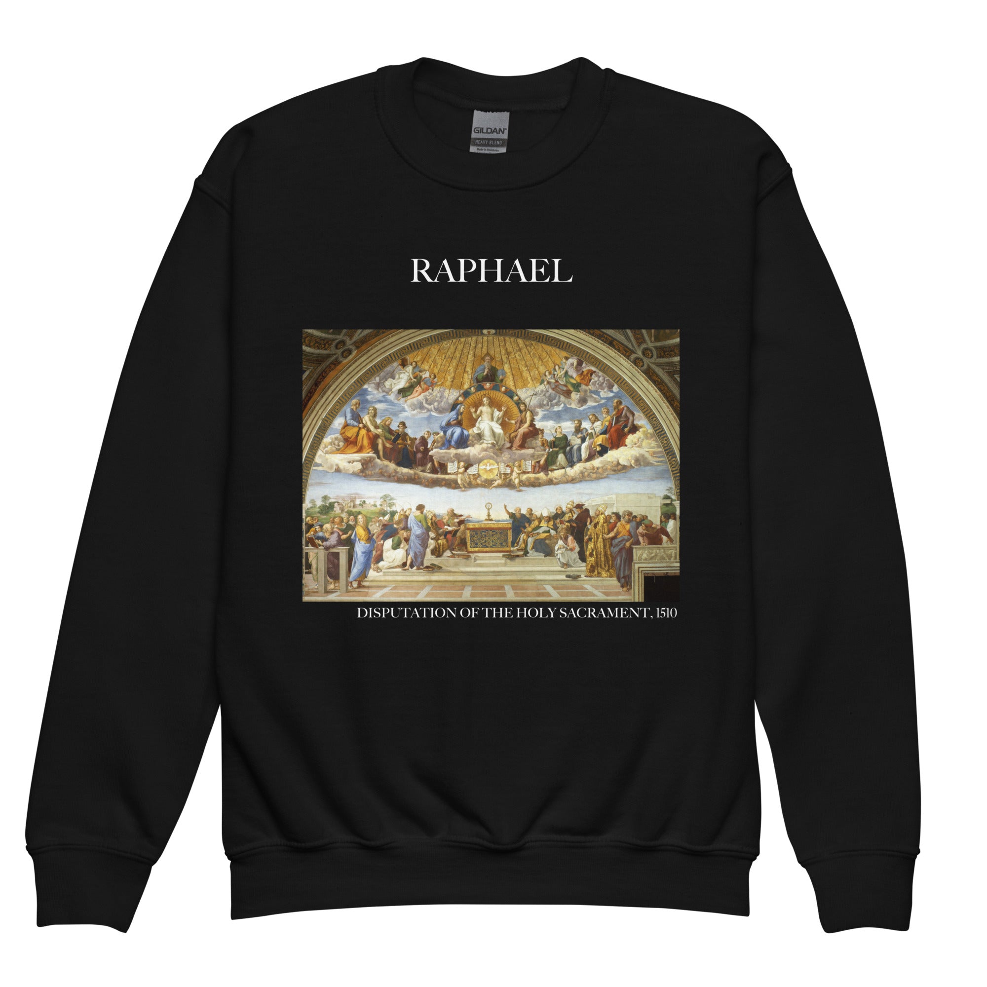 Raphael 'Disputation of the Holy Sacrament' Famous Painting Crewneck Sweatshirt | Premium Youth Art Sweatshirt
