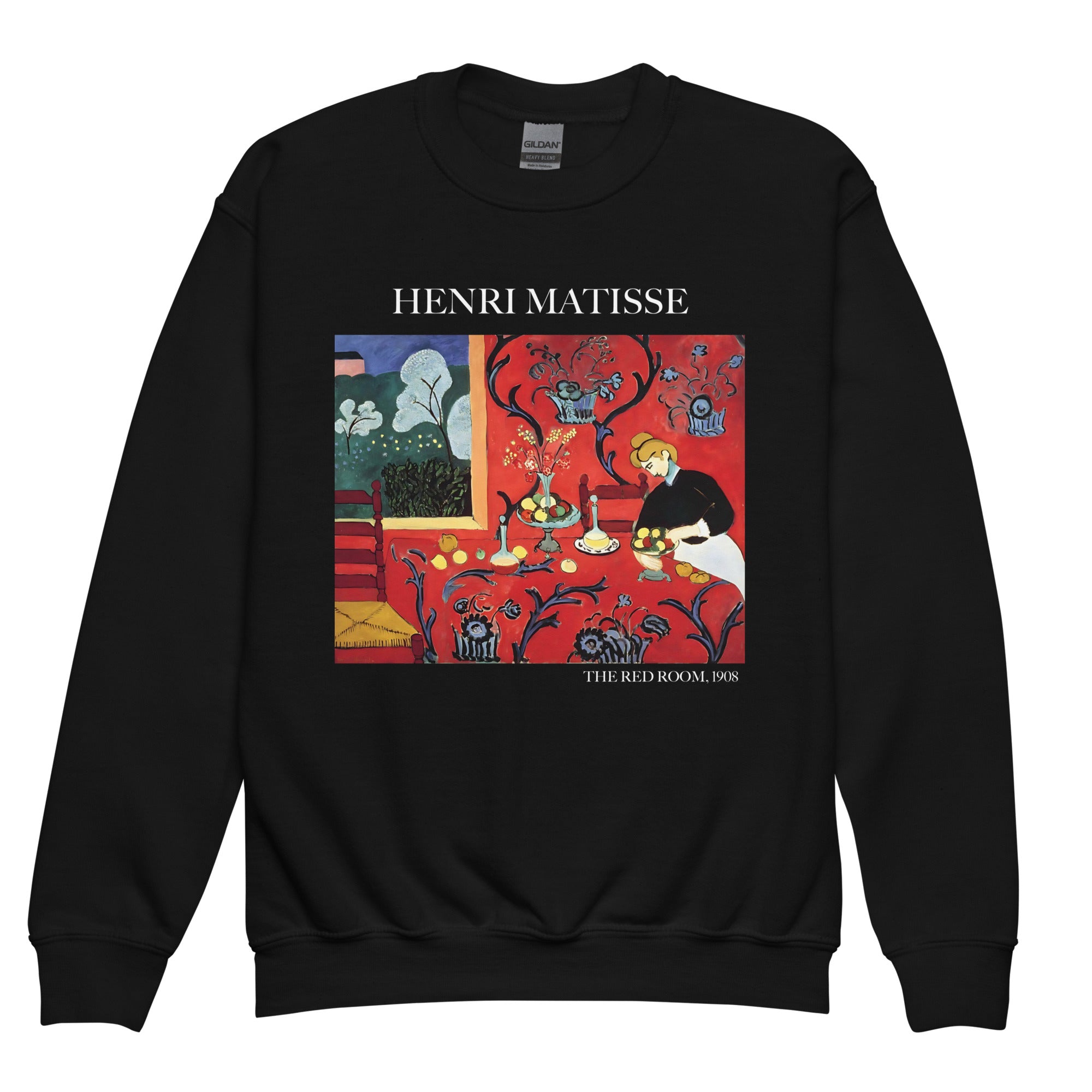 Henri Matisse „Das rote Zimmer“ – Rundhals-Sweatshirt mit berühmtem Gemälde – Premium-Kunst-Sweatshirt für Jugendliche