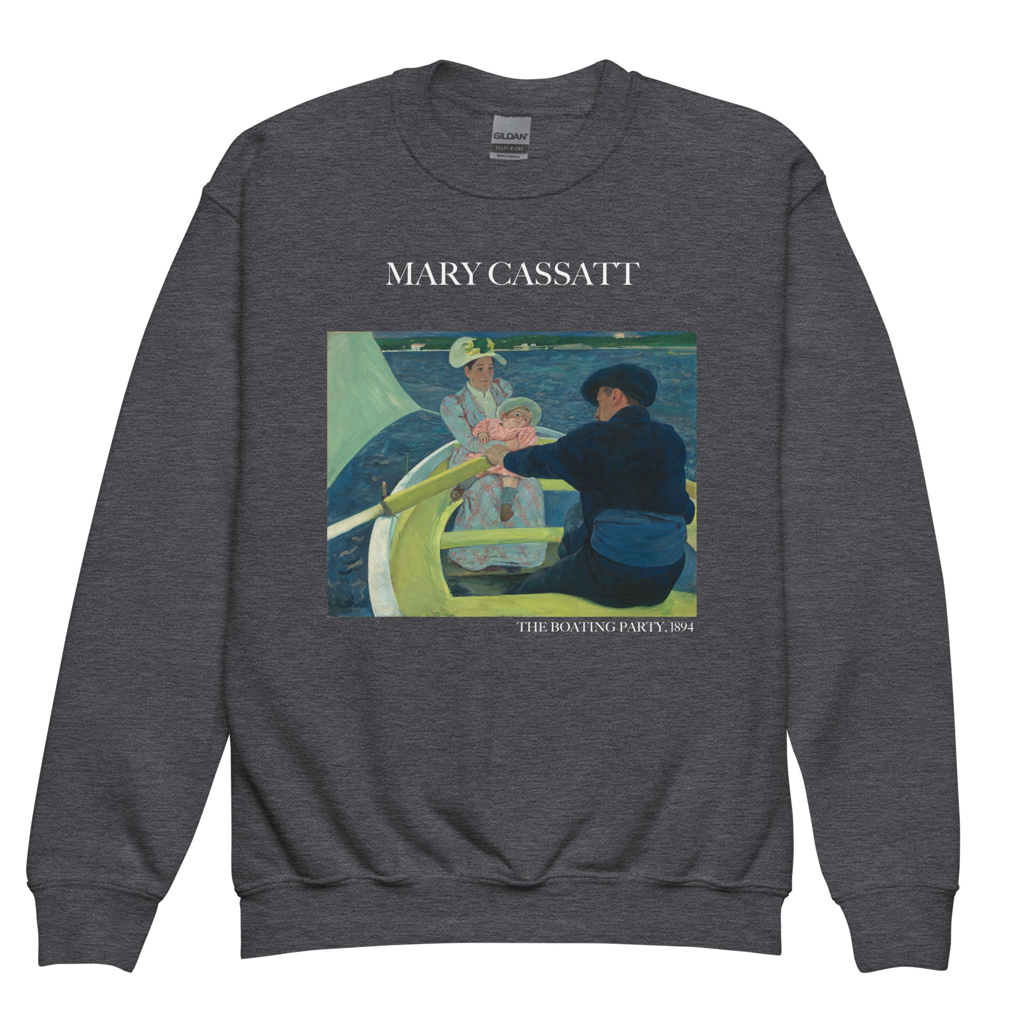 Mary Cassatt 'The Boating Party' Famous Painting Crewneck Sweatshirt | Premium Youth Art Sweatshirt