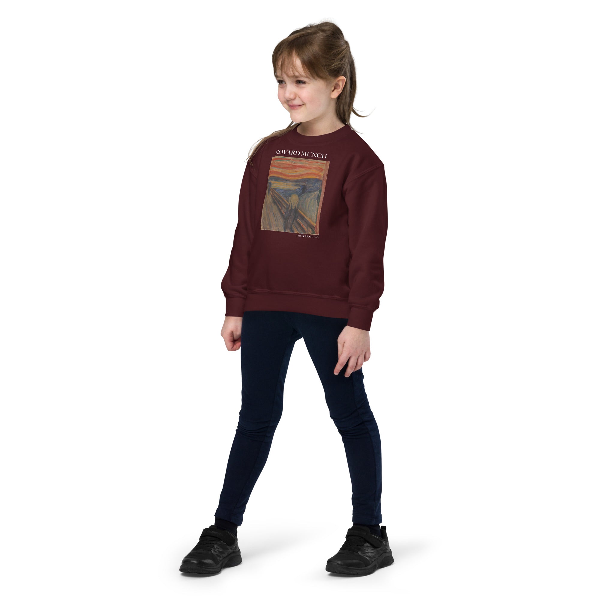 Edvard Munch 'The Scream' Famous Painting Crewneck Sweatshirt | Premium Youth Art Sweatshirt