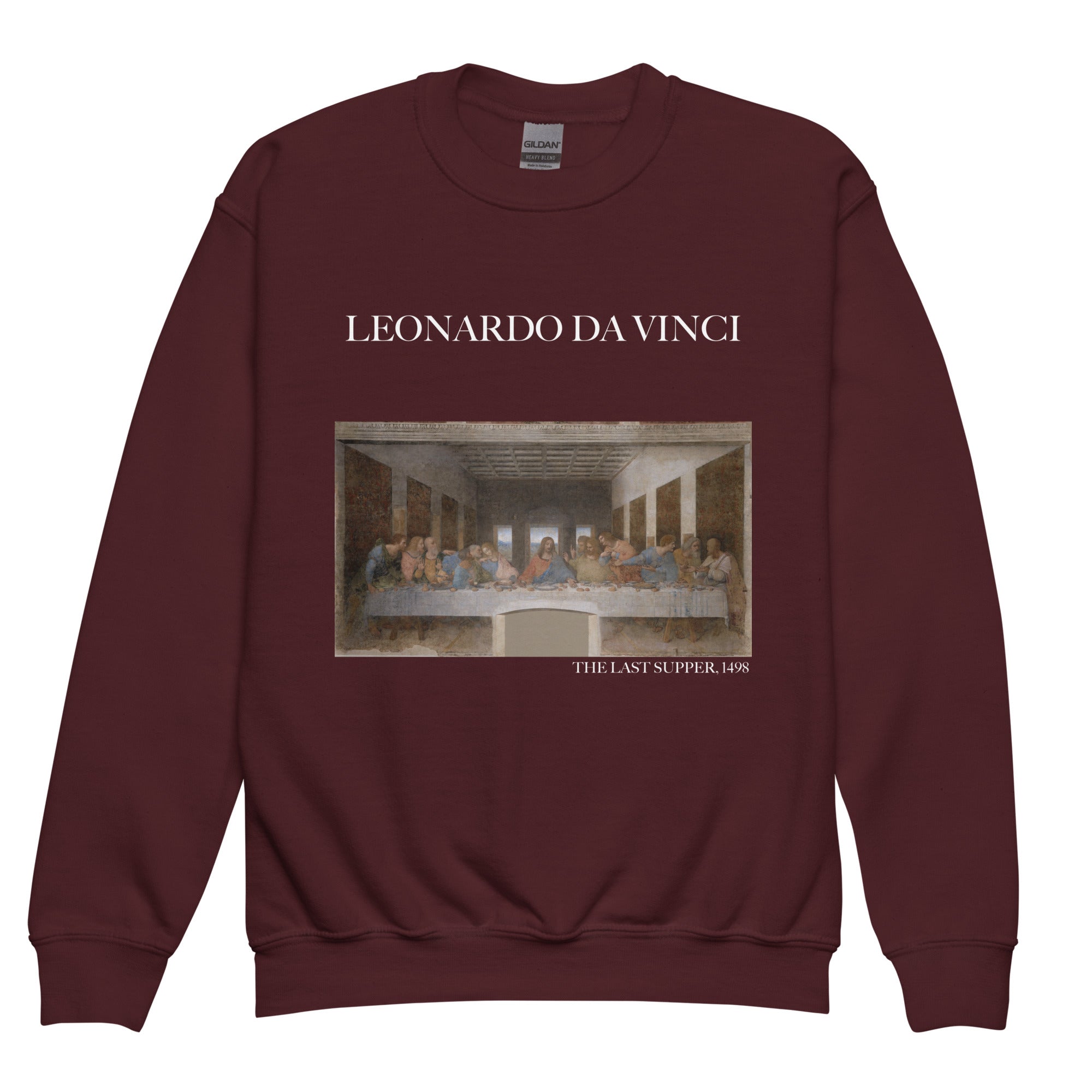 Leonardo da Vinci 'The Last Supper' Famous Painting Crewneck Sweatshirt | Premium Youth Art Sweatshirt