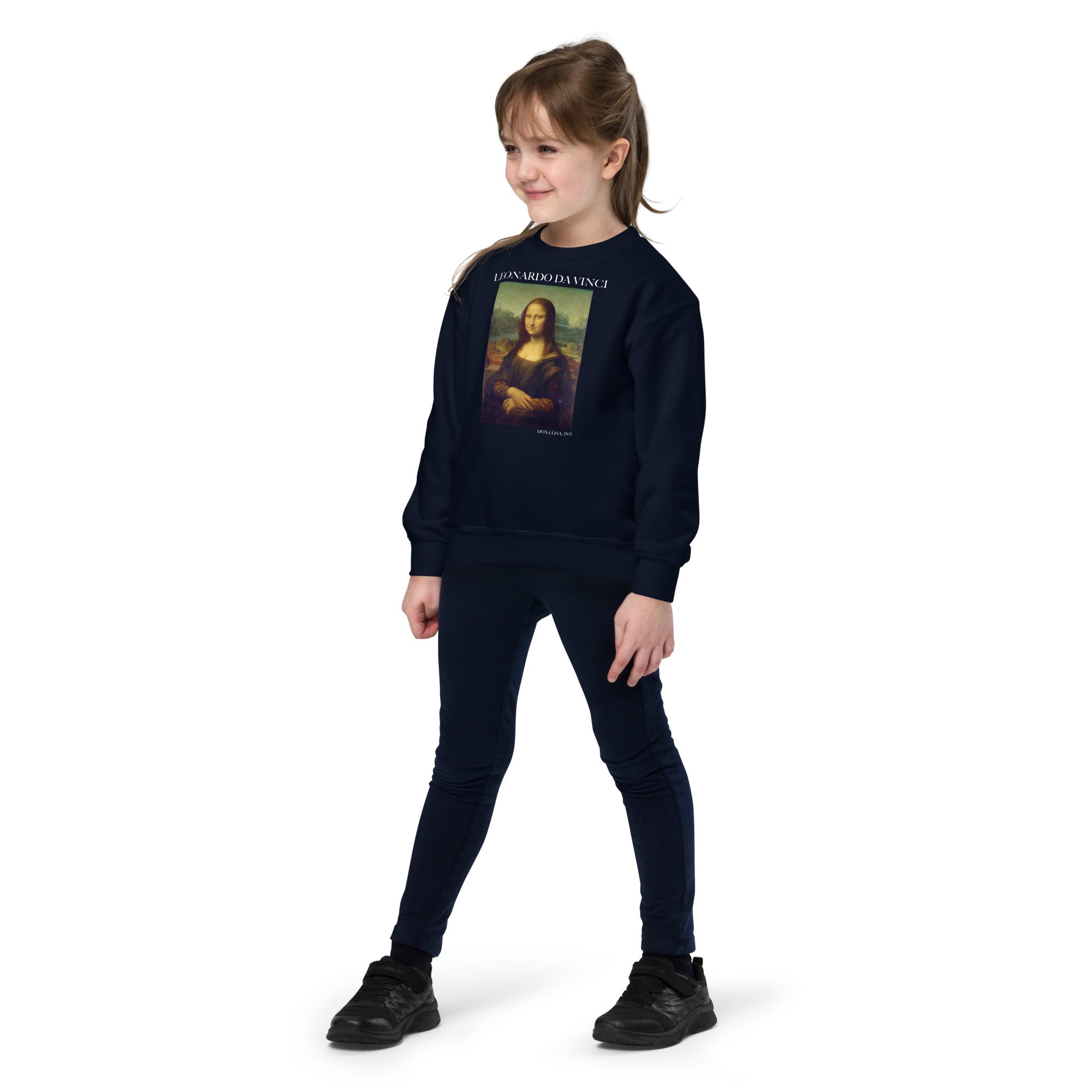 Leonardo da Vinci 'Mona Lisa' Famous Painting Crewneck Sweatshirt | Premium Youth Art Sweatshirt