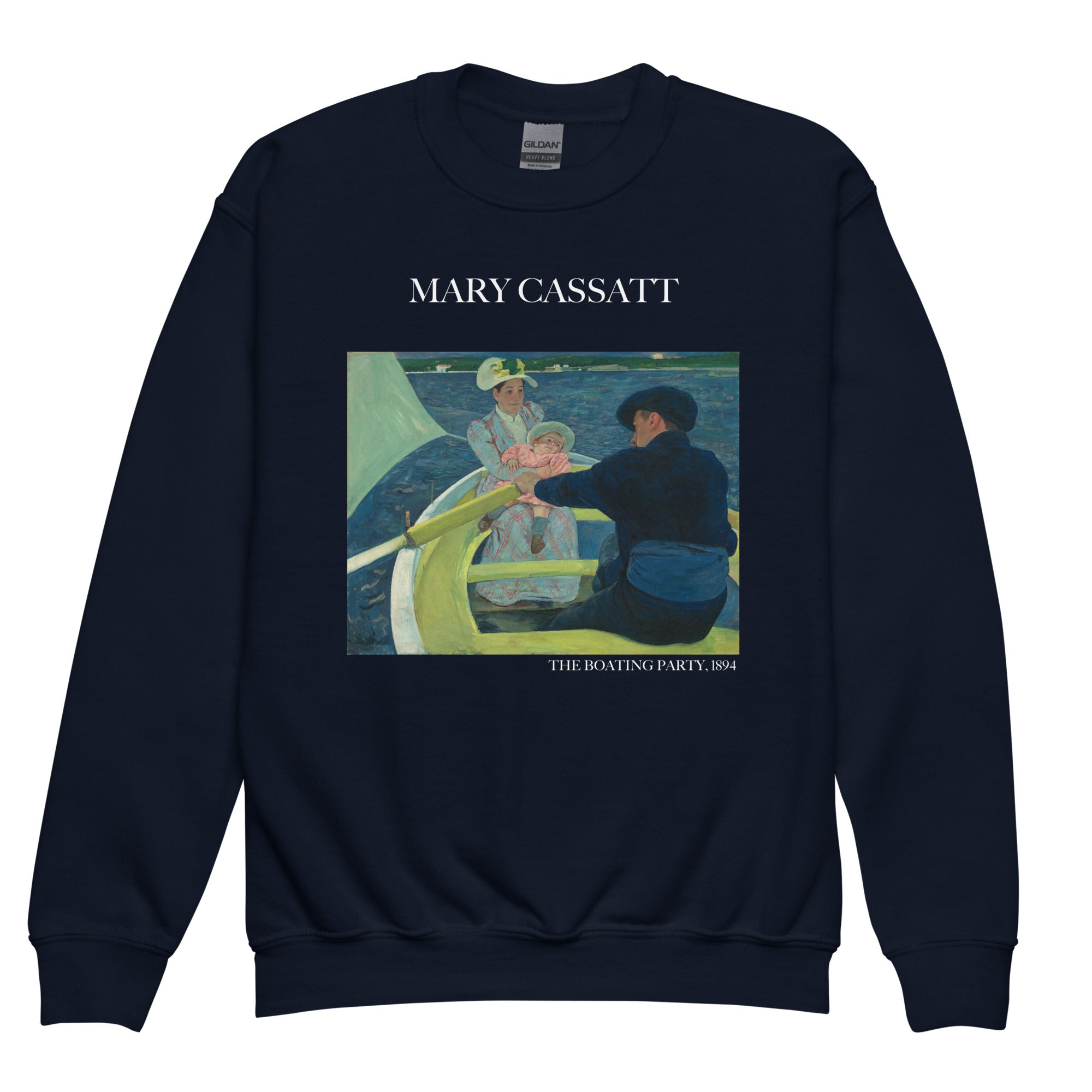 Mary Cassatt 'The Boating Party' Famous Painting Crewneck Sweatshirt | Premium Youth Art Sweatshirt