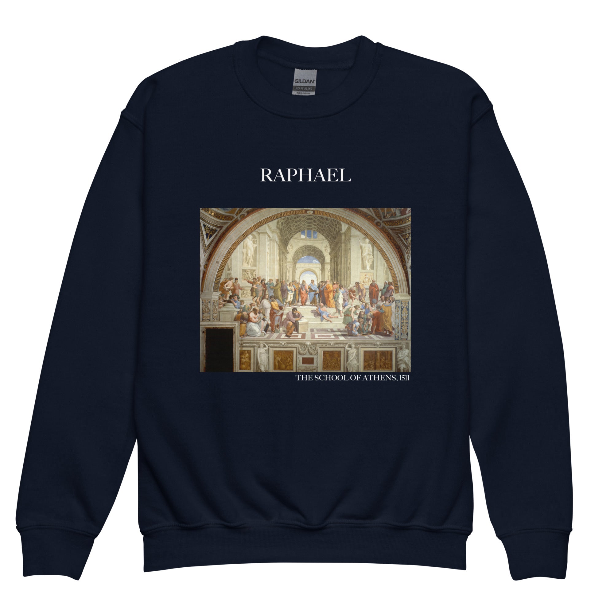 Raphael 'The School of Athens' Famous Painting Crewneck Sweatshirt | Premium Youth Art Sweatshirt