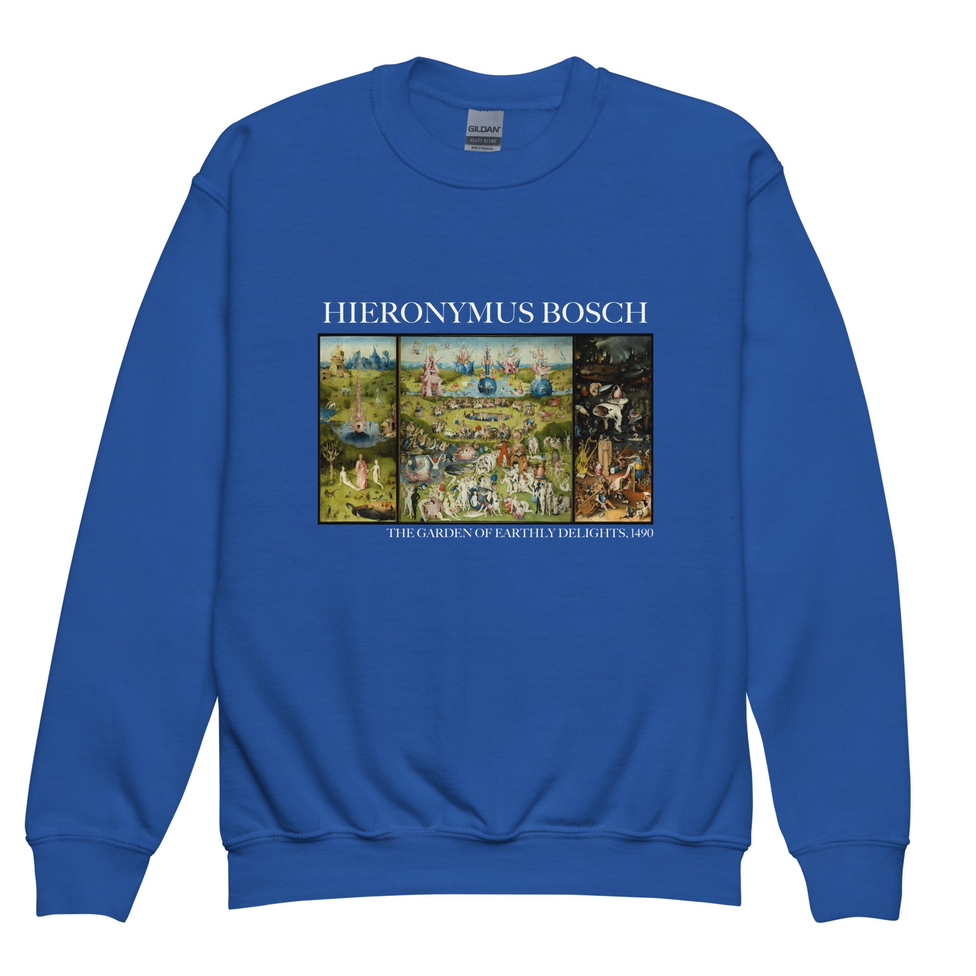 Hieronymus Bosch 'The Garden of Earthly Delights' Famous Painting Crewneck Sweatshirt | Premium Youth Art Sweatshirt