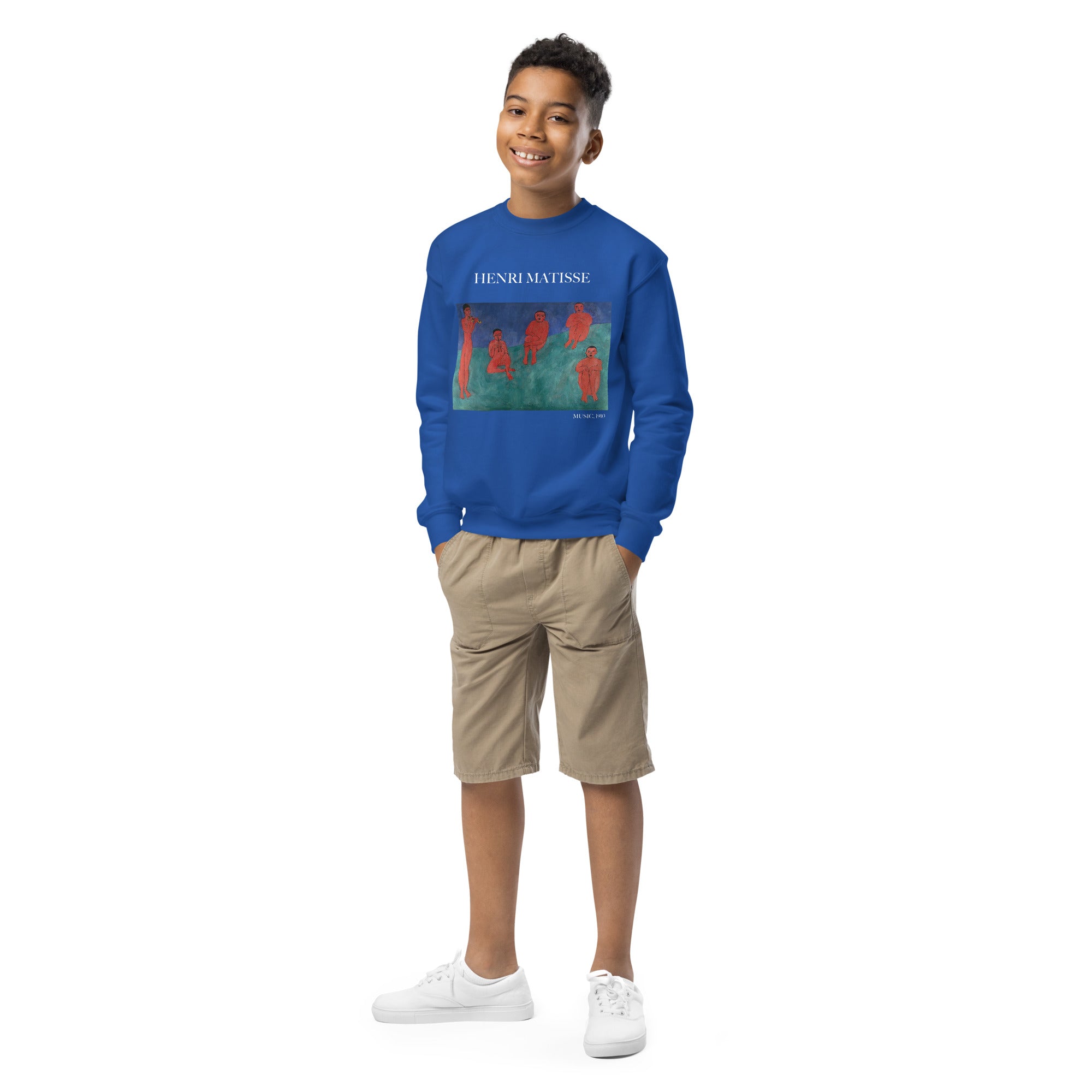 Henri Matisse 'Music' Famous Painting Crewneck Sweatshirt | Premium Youth Art Sweatshirt