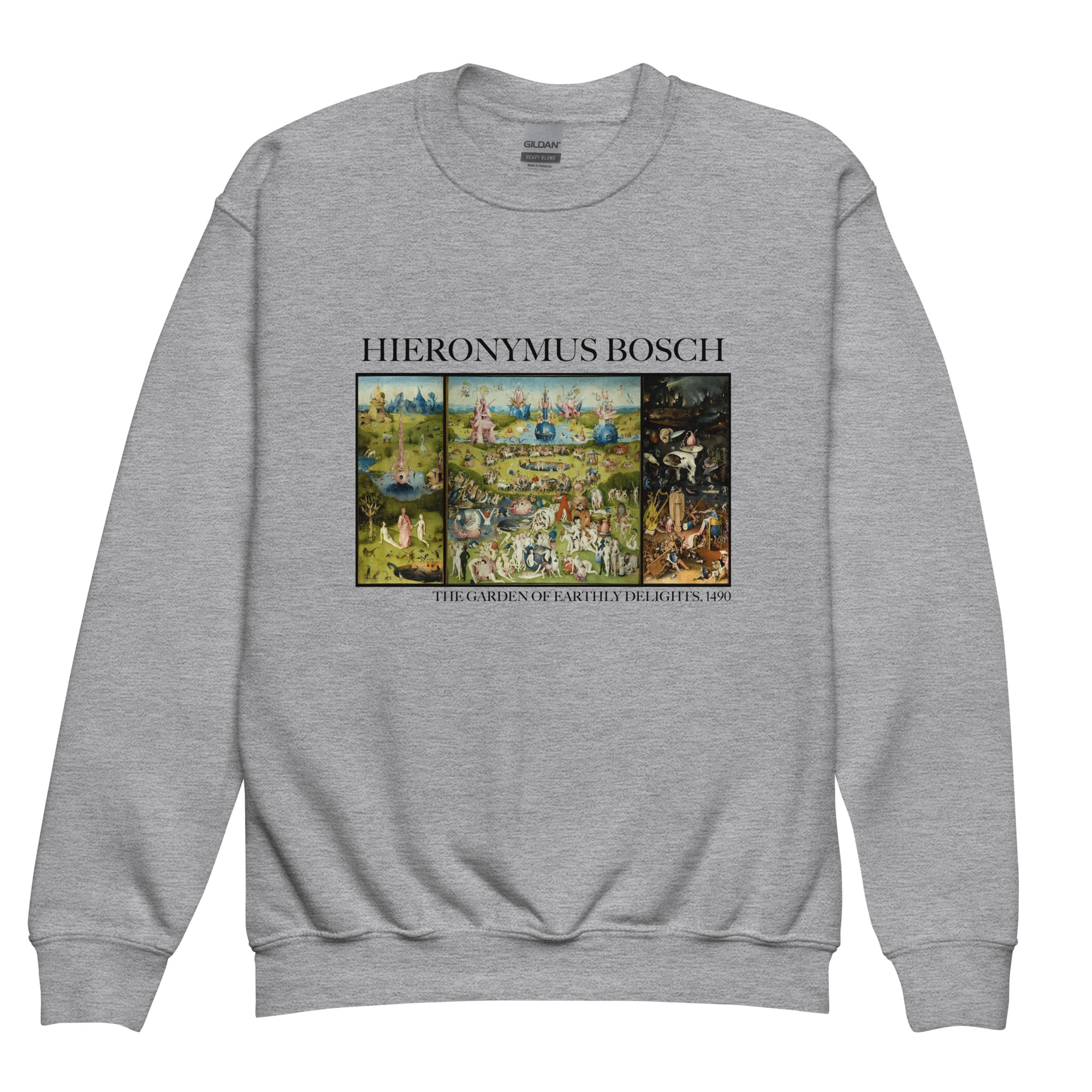 Hieronymus Bosch 'The Garden of Earthly Delights' Famous Painting Crewneck Sweatshirt | Premium Youth Art Sweatshirt