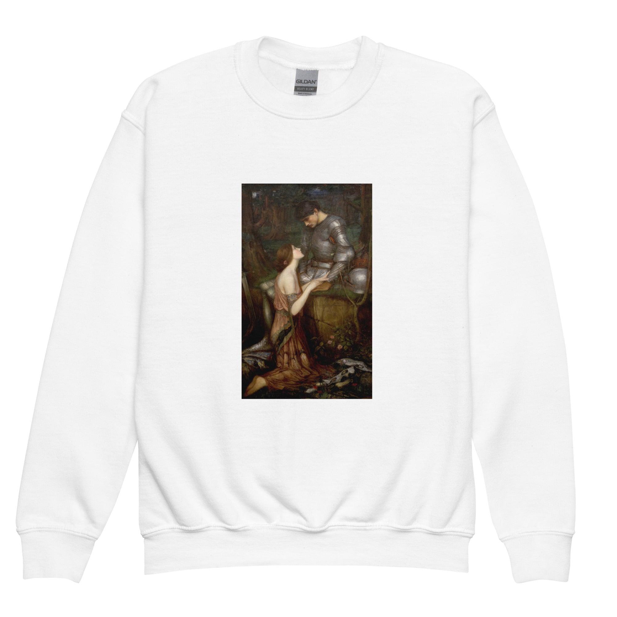 John William Waterhouse 'Lamia' Famous Painting Crewneck Sweatshirt | Premium Youth Art Sweatshirt
