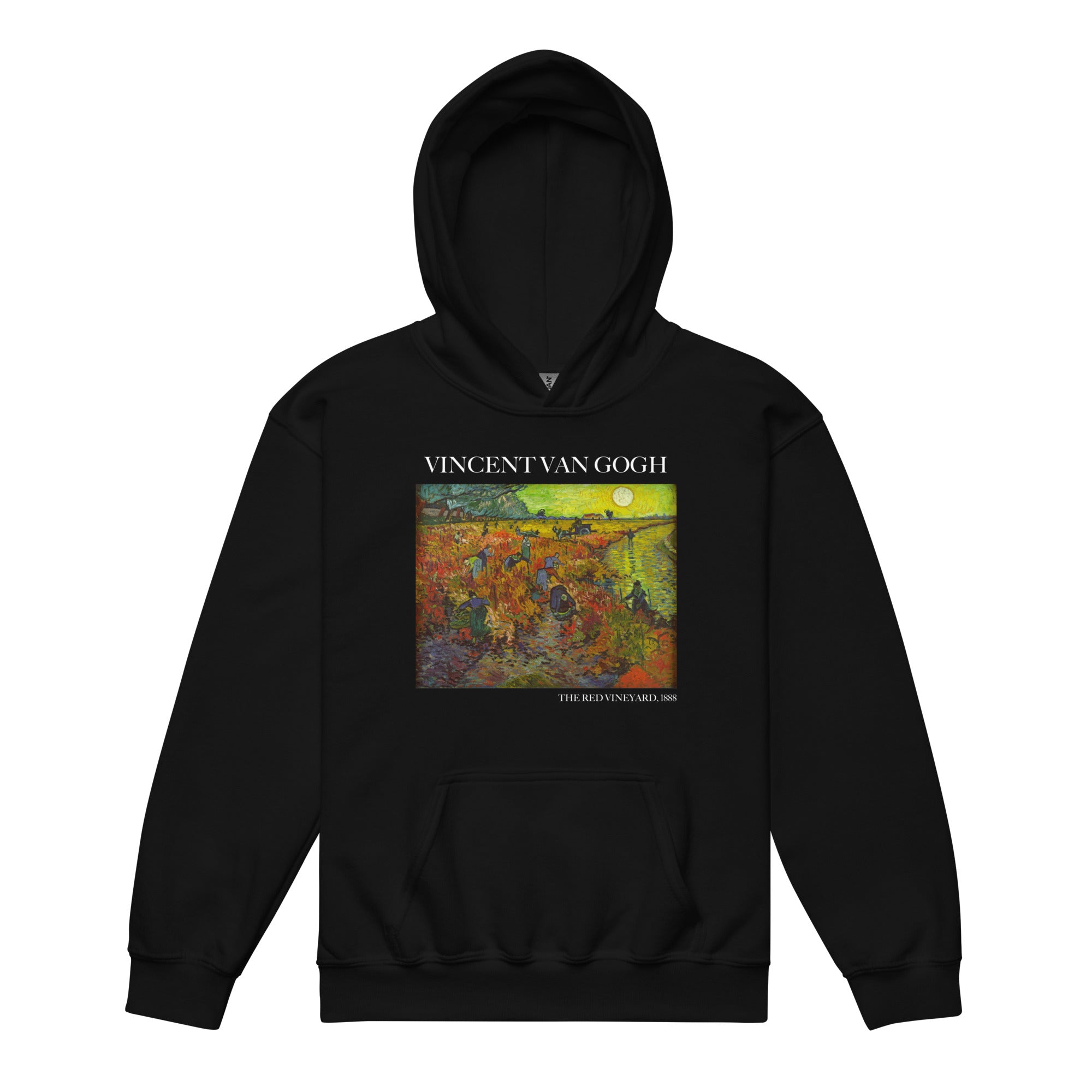 Vincent van Gogh 'The Red Vineyard' Famous Painting Hoodie | Premium Youth Art Hoodie