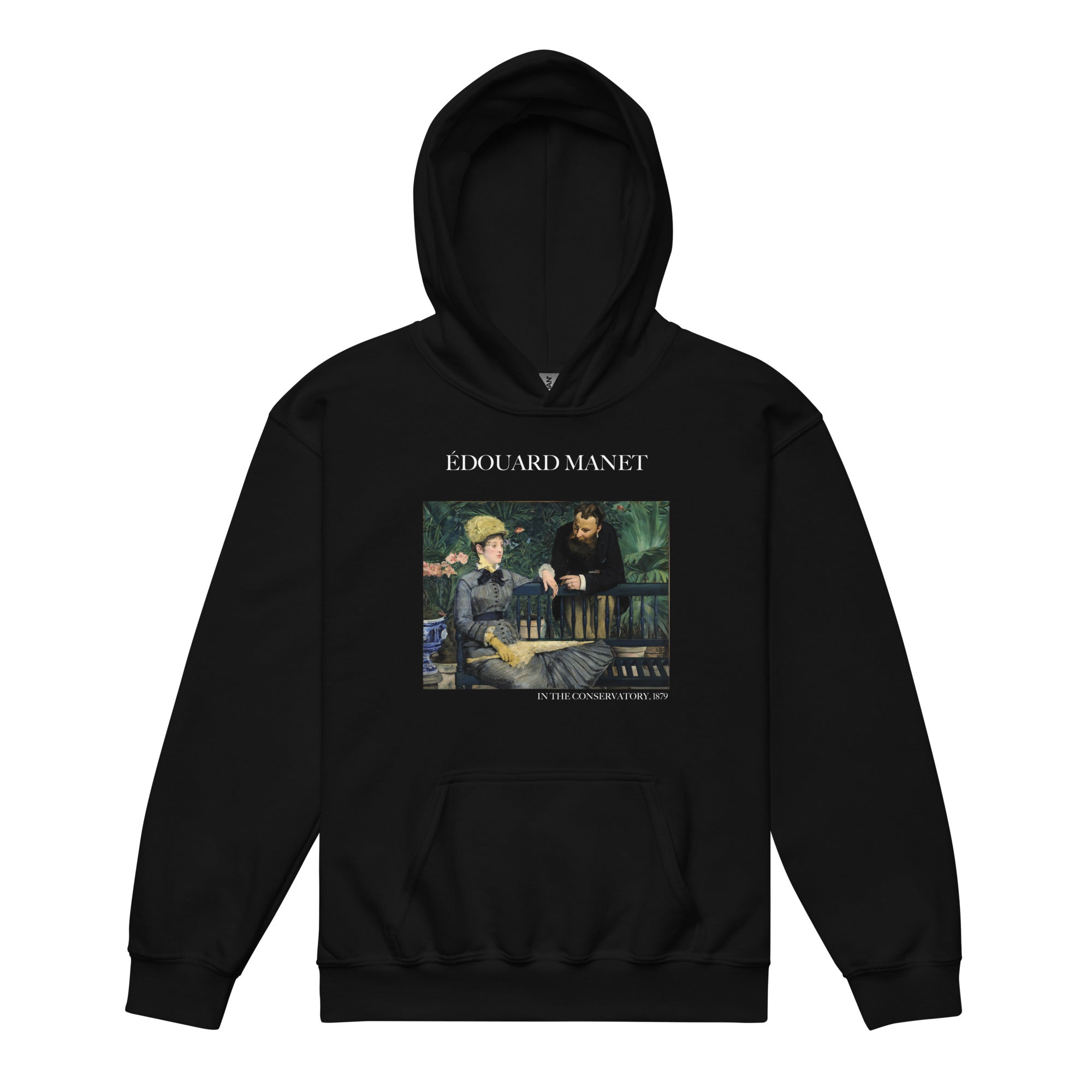 Édouard Manet 'In the Conservatory' Famous Painting Hoodie | Premium Youth Art Hoodie