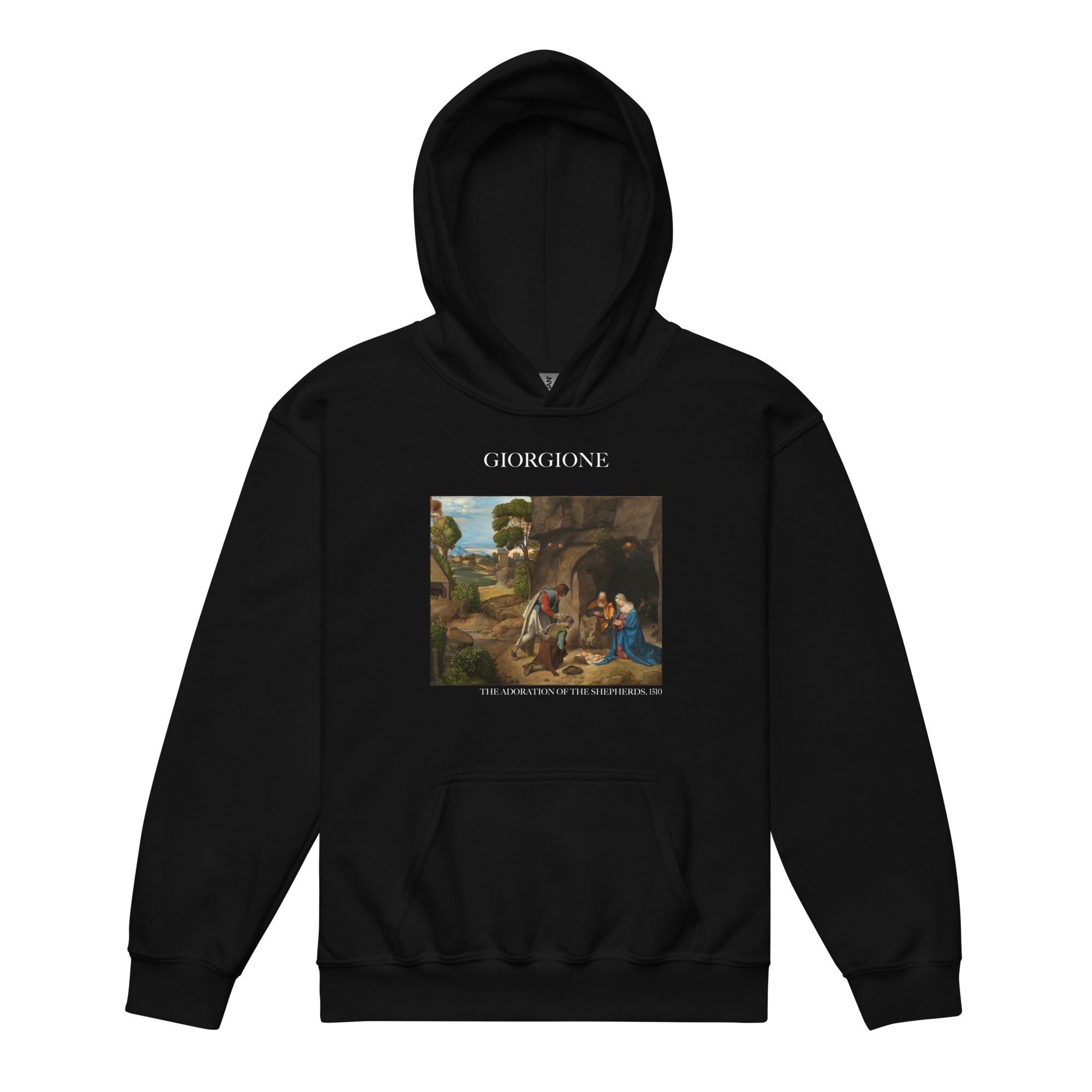 Giorgione 'The Adoration of the Shepherds' Famous Painting Hoodie | Premium Youth Art Hoodie