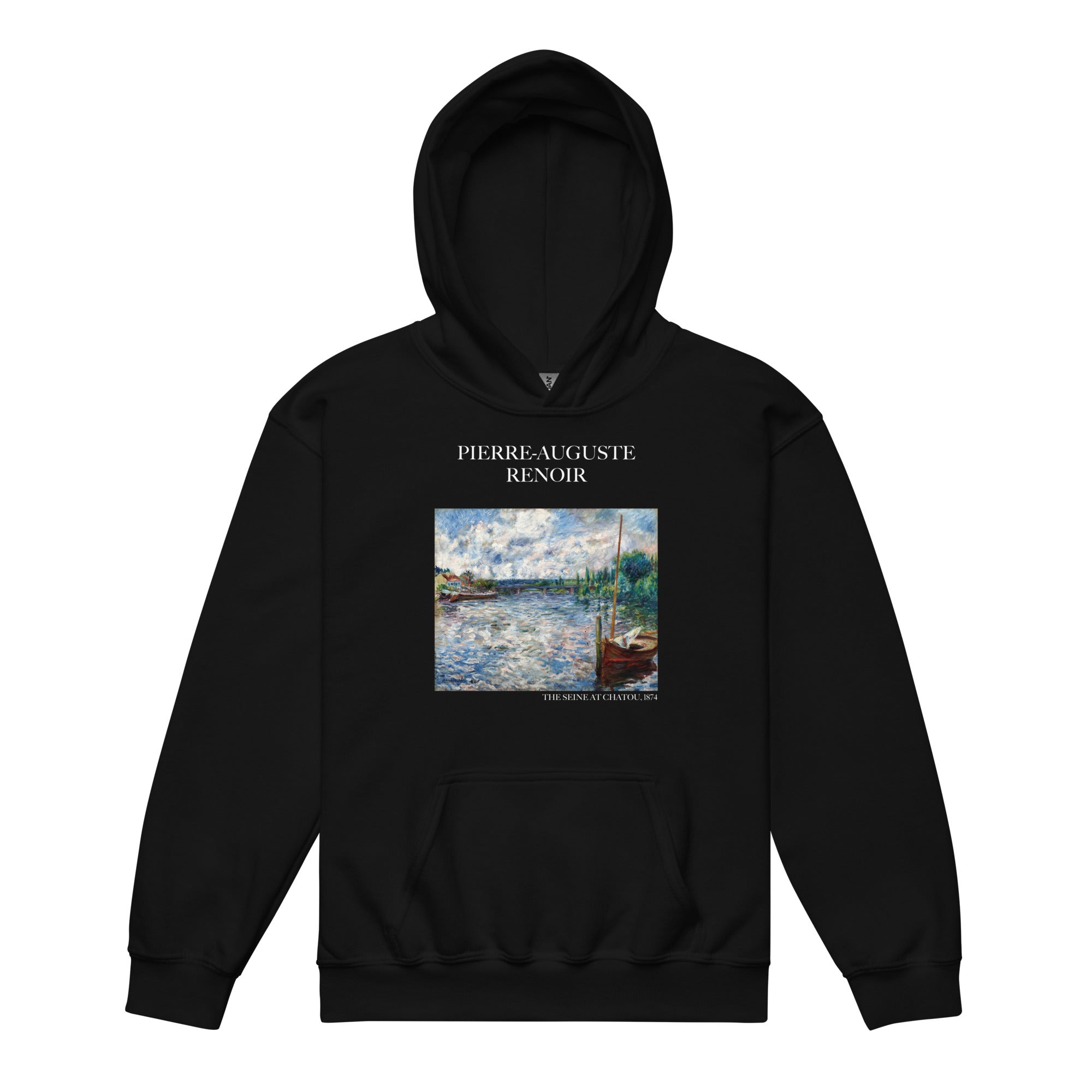 Pierre-Auguste Renoir 'The Seine at Chatou' Famous Painting Hoodie | Premium Youth Art Hoodie