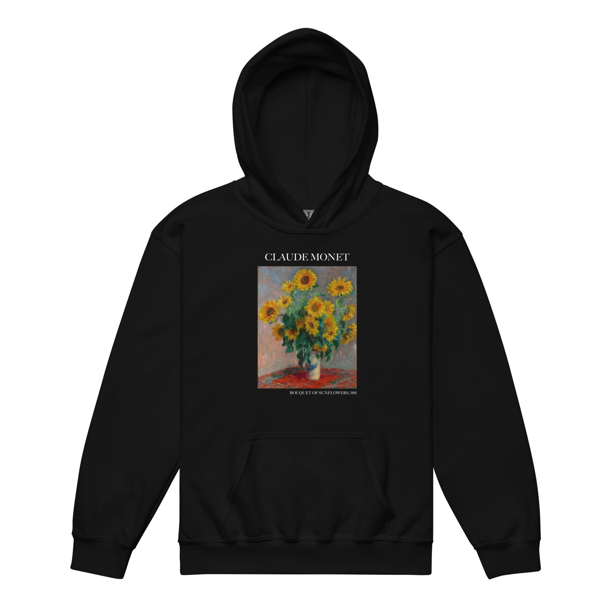 Claude Monet 'Bouquet of Sunflowers' Famous Painting Hoodie | Premium Youth Art Hoodie