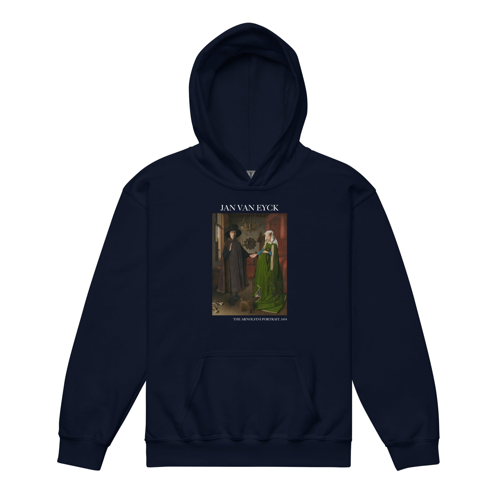 Jan van Eyck 'The Arnolfini Portrait' Famous Painting Hoodie | Premium Youth Art Hoodie