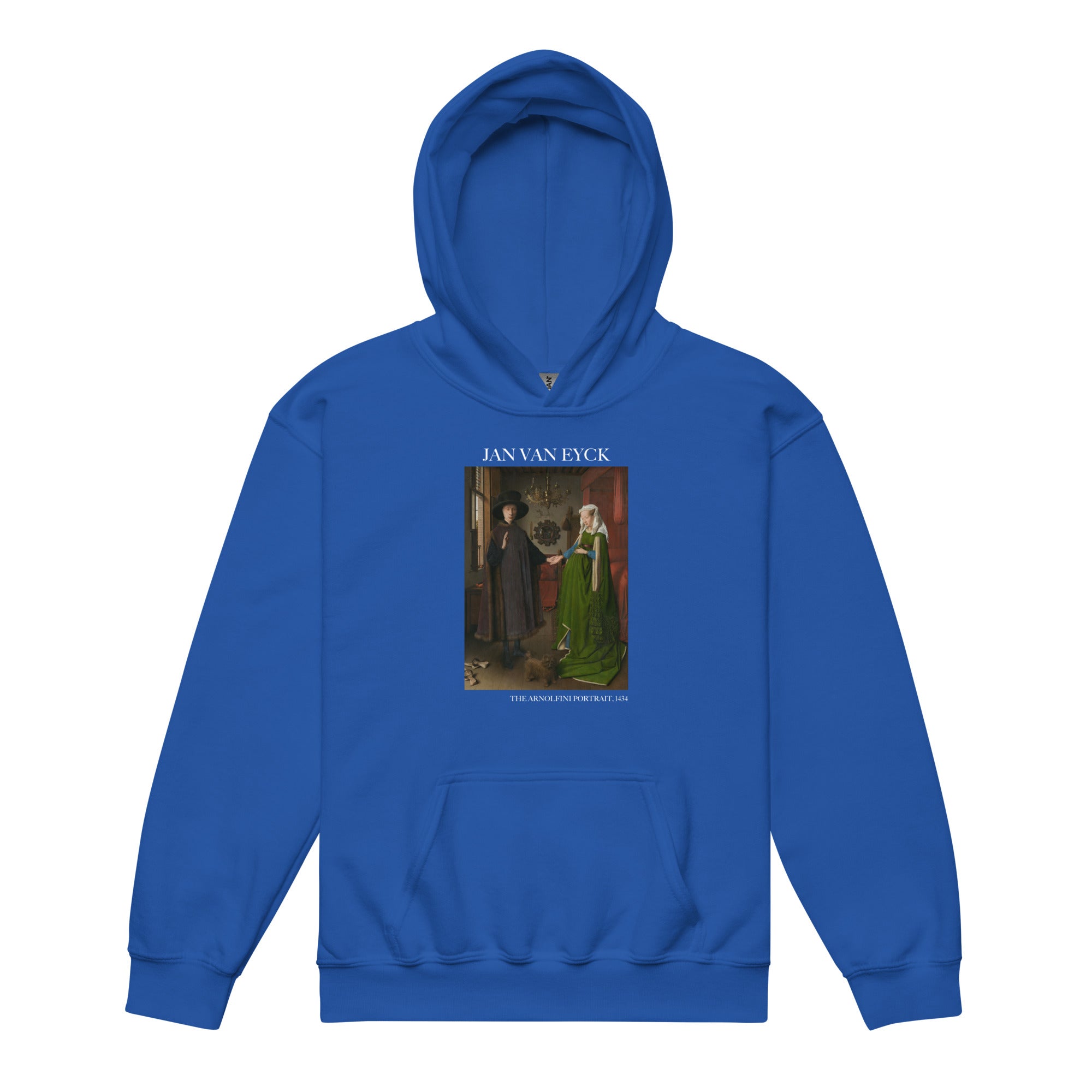 Jan van Eyck 'The Arnolfini Portrait' Famous Painting Hoodie | Premium Youth Art Hoodie