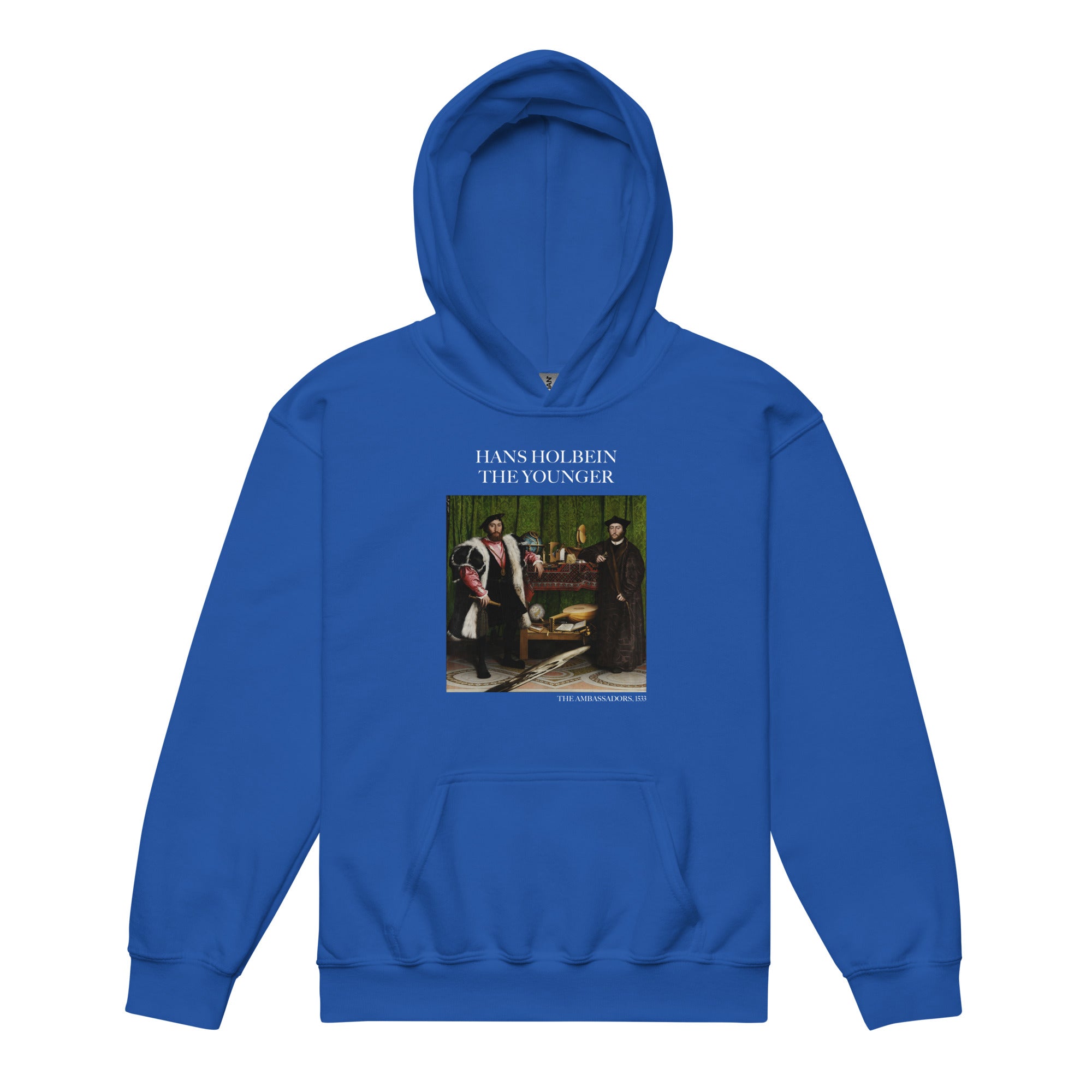 Hans Holbein the Younger 'The Ambassadors' Famous Painting Hoodie | Premium Youth Art Hoodie