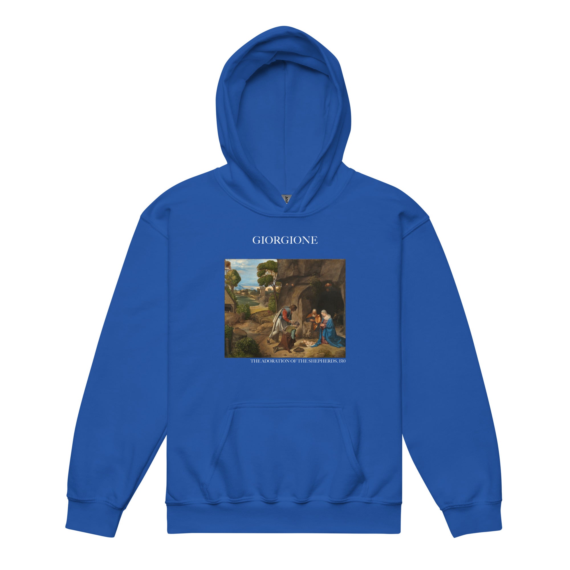 Giorgione 'The Adoration of the Shepherds' Famous Painting Hoodie | Premium Youth Art Hoodie