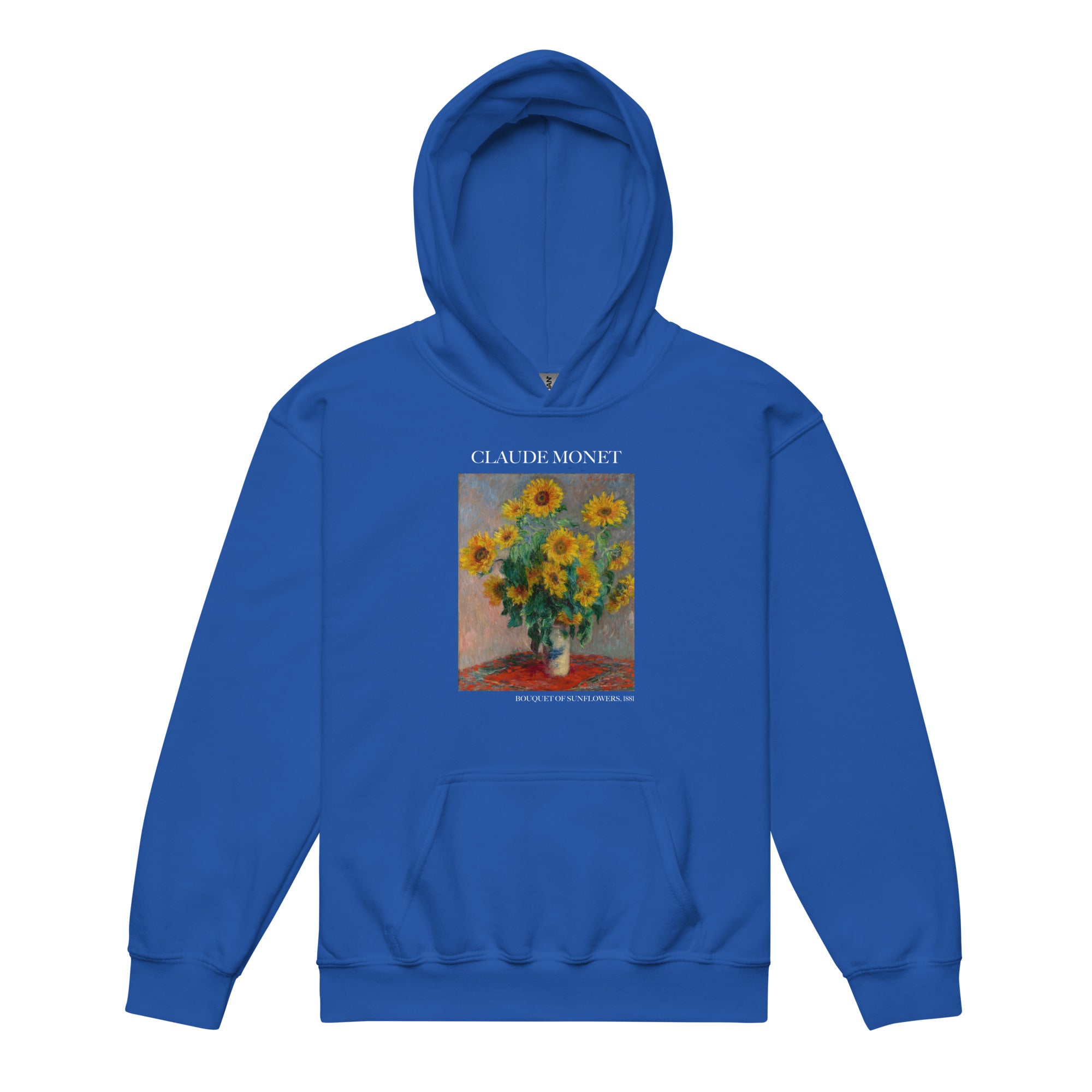 Claude Monet 'Bouquet of Sunflowers' Famous Painting Hoodie | Premium Youth Art Hoodie