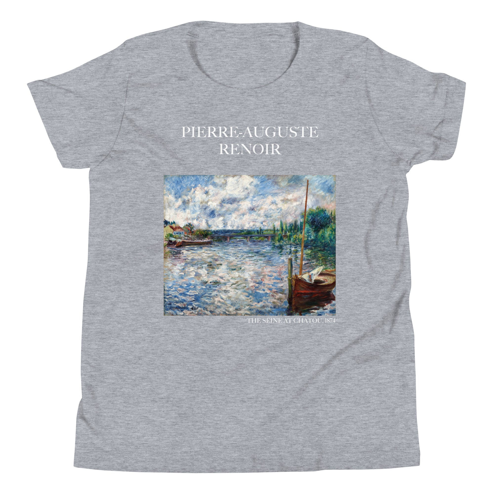 Pierre-Auguste Renoir „Die Seine bei Chatou“, berühmtes Gemälde, kurzärmeliges T-Shirt | Premium-Kunst-T-Shirt für Jugendliche