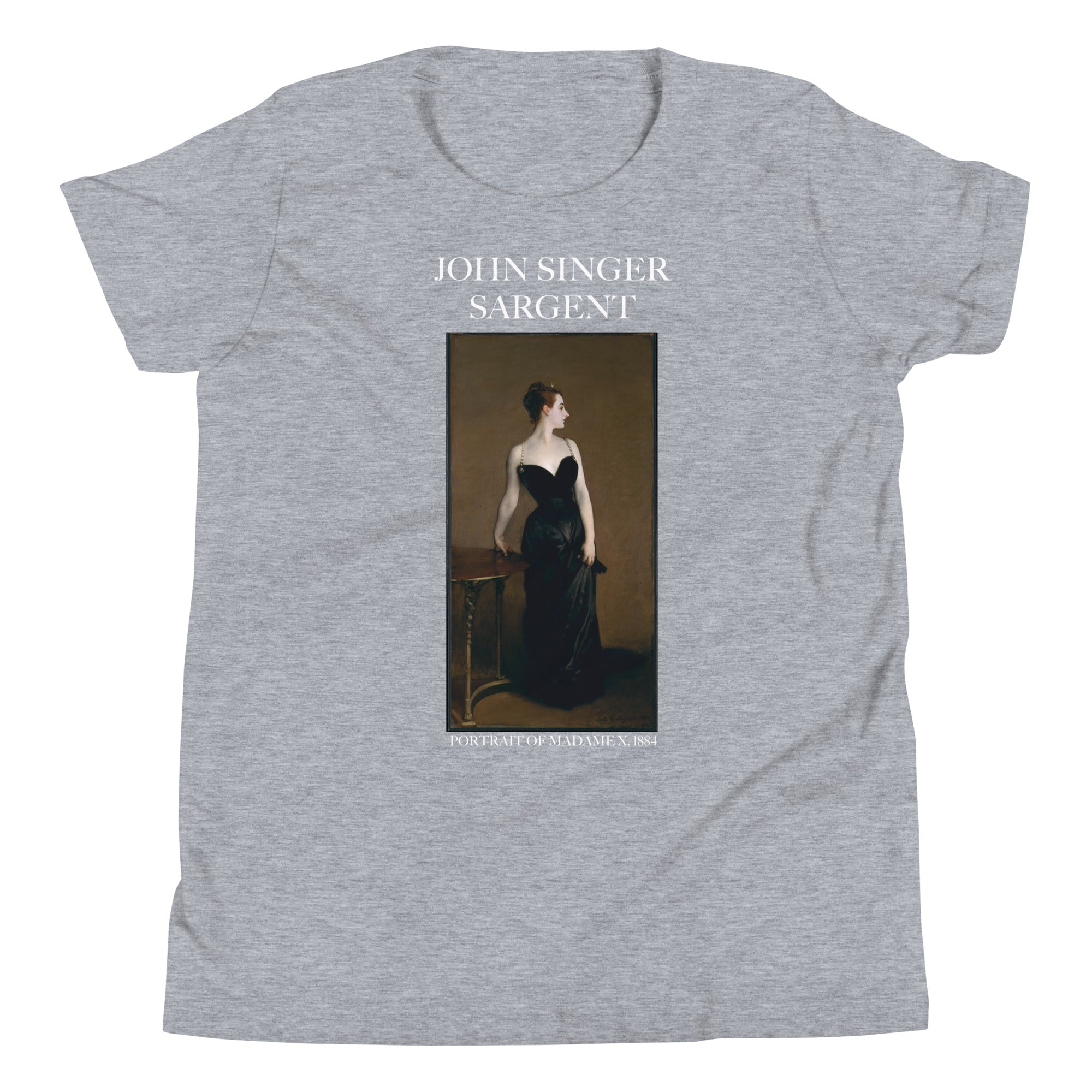 John Singer Sargent 'Portrait of Madame X' Famous Painting Short Sleeve T-Shirt | Premium Youth Art Tee