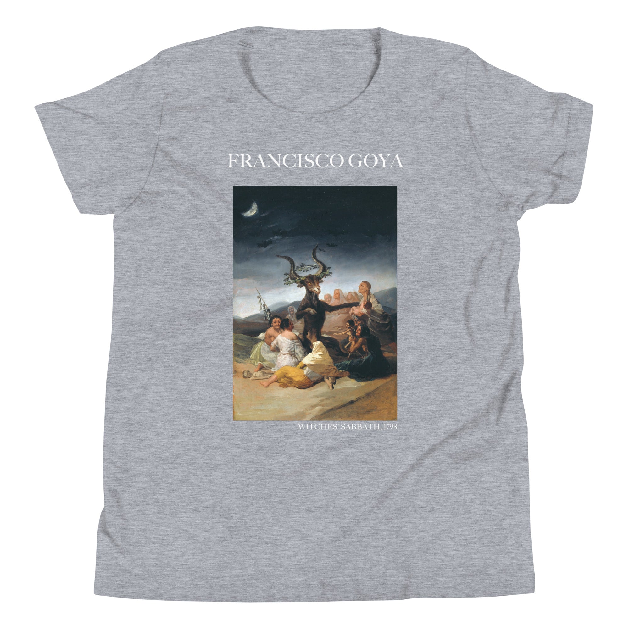 Francisco Goya 'Hexensabbat' Berühmtes Gemälde Kurzärmeliges T-Shirt | Premium Jugend Kunst T-Shirt