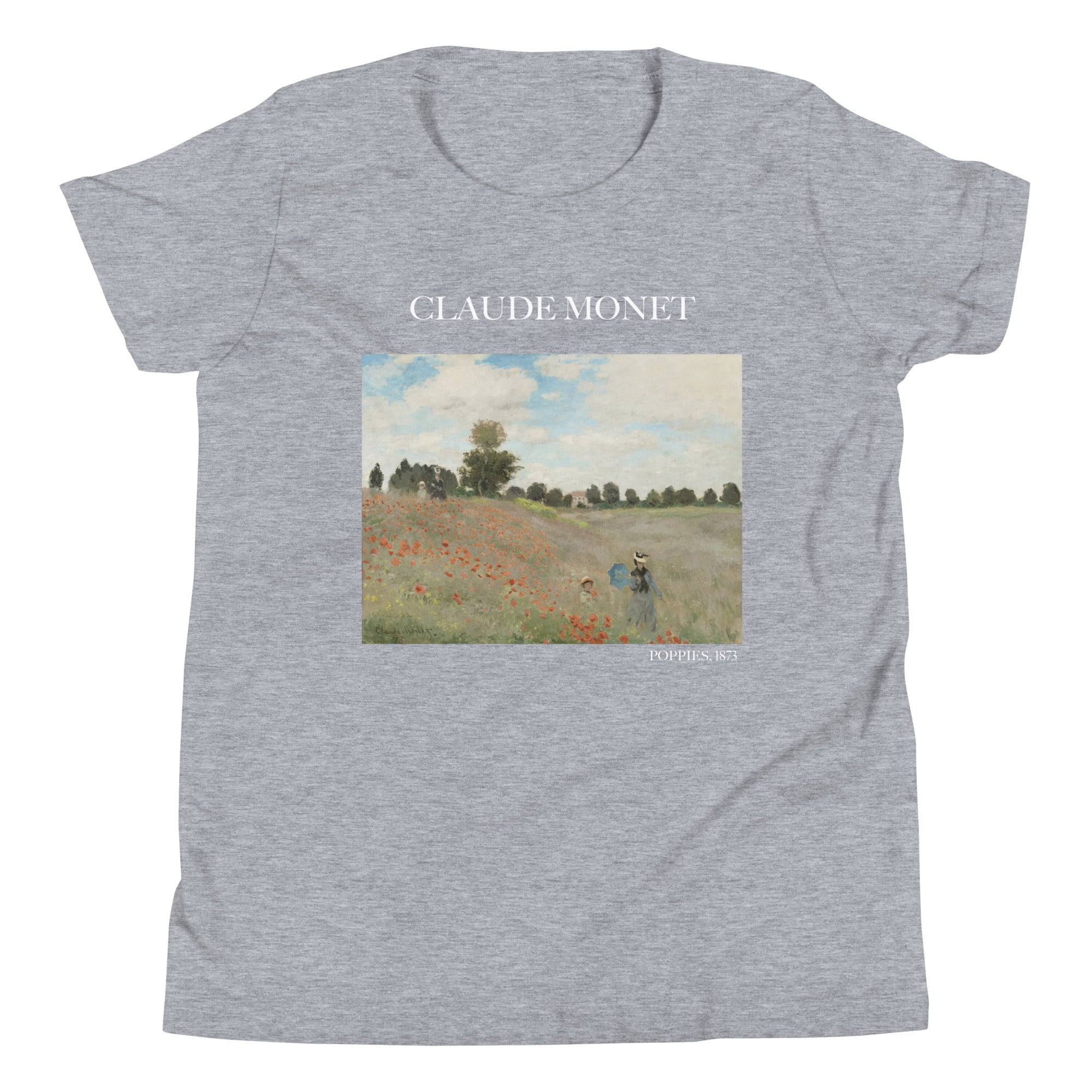 Claude Monet „Mohnblumen“, berühmtes Gemälde, kurzärmeliges T-Shirt, Premium-Kunst-T-Shirt für Jugendliche