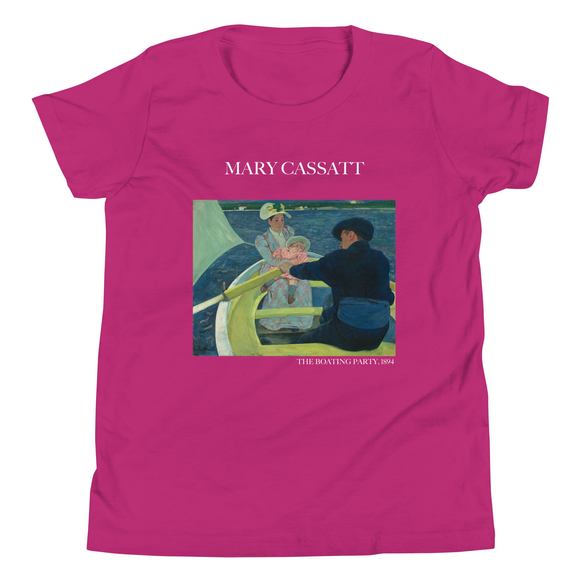 Mary Cassatt 'The Boating Party' Famous Painting Short Sleeve T-Shirt | Premium Youth Art Tee