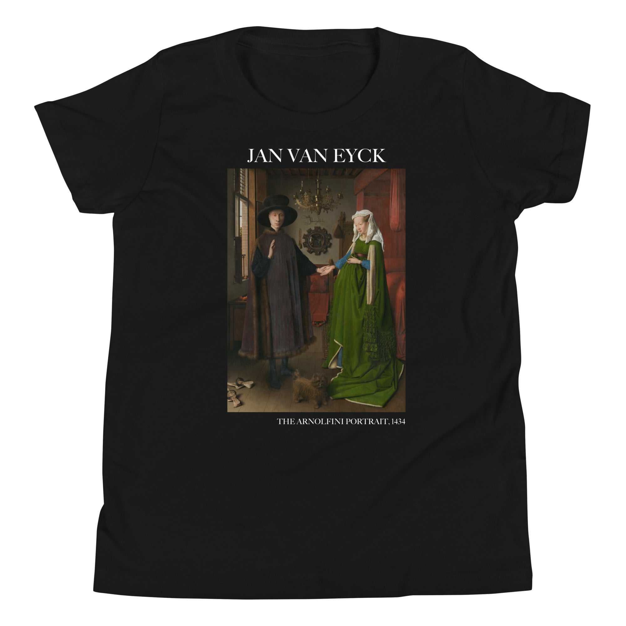 Jan van Eyck „Das Arnolfini-Porträt“, berühmtes Gemälde, kurzärmeliges T-Shirt, Premium-Kunst-T-Shirt für Jugendliche