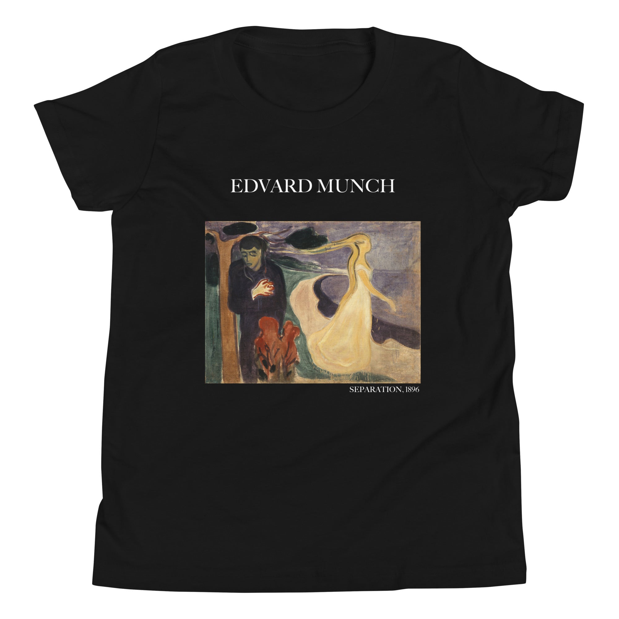 Edvard Munch 'Separation' Famous Painting Short Sleeve T-Shirt | Premium Youth Art Tee