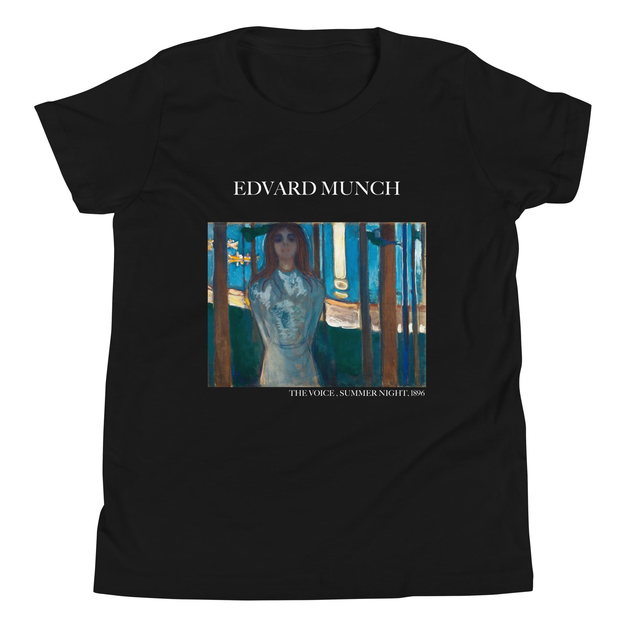 Edvard Munch 'The Voice, Summer Night' Famous Painting Short Sleeve T-Shirt | Premium Youth Art Tee