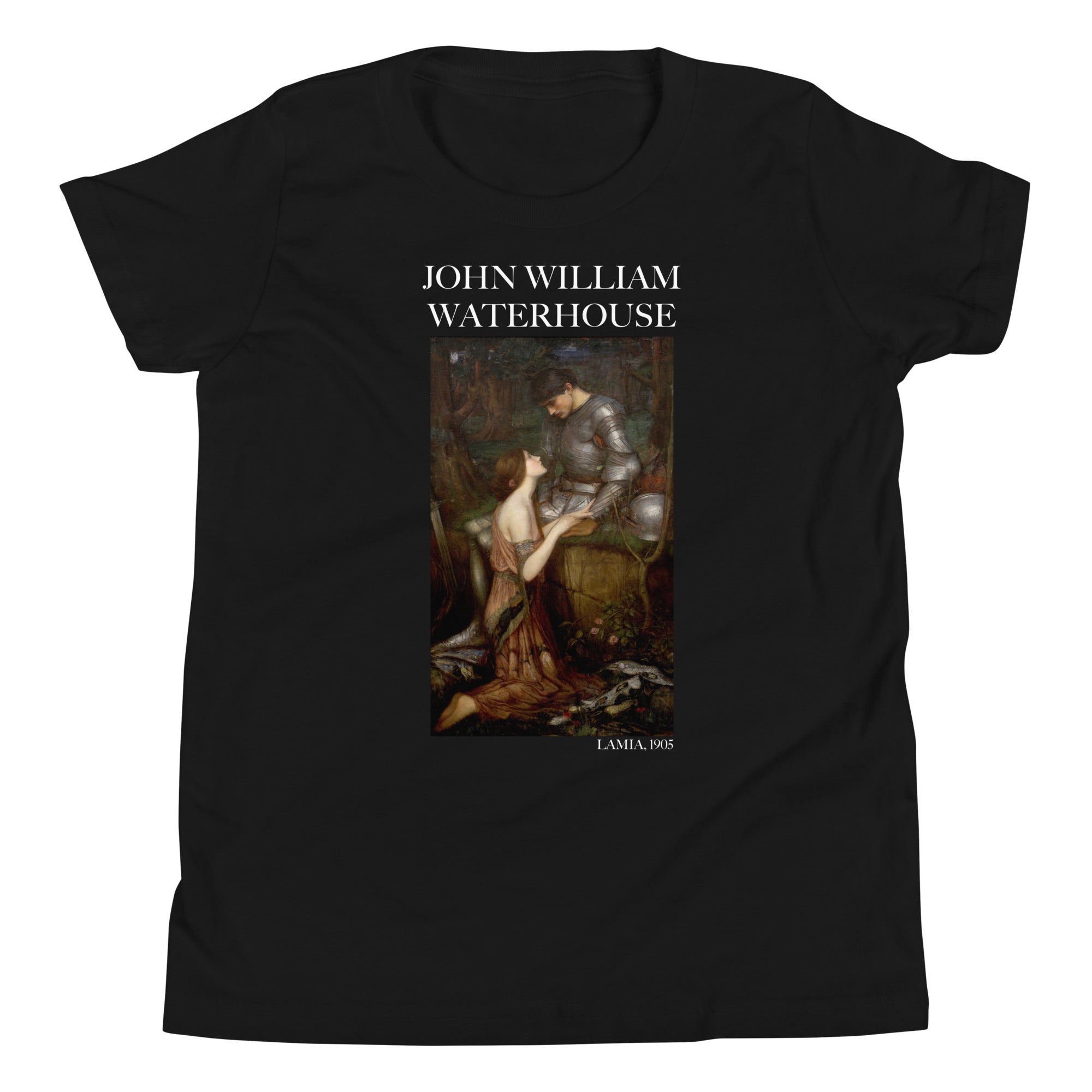 John William Waterhouse 'Lamia' Famous Painting Short Sleeve T-Shirt | Premium Youth Art Tee