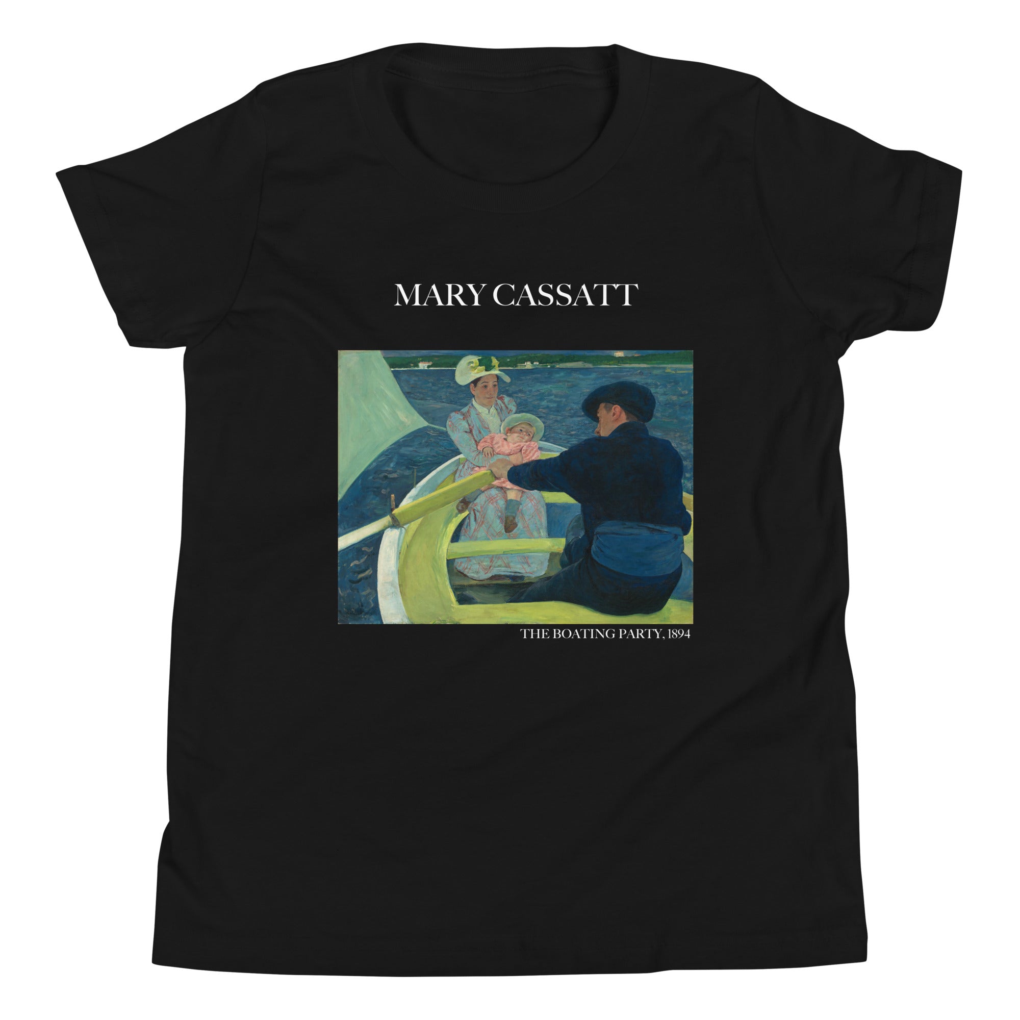 Mary Cassatt 'The Boating Party' Famous Painting Short Sleeve T-Shirt | Premium Youth Art Tee