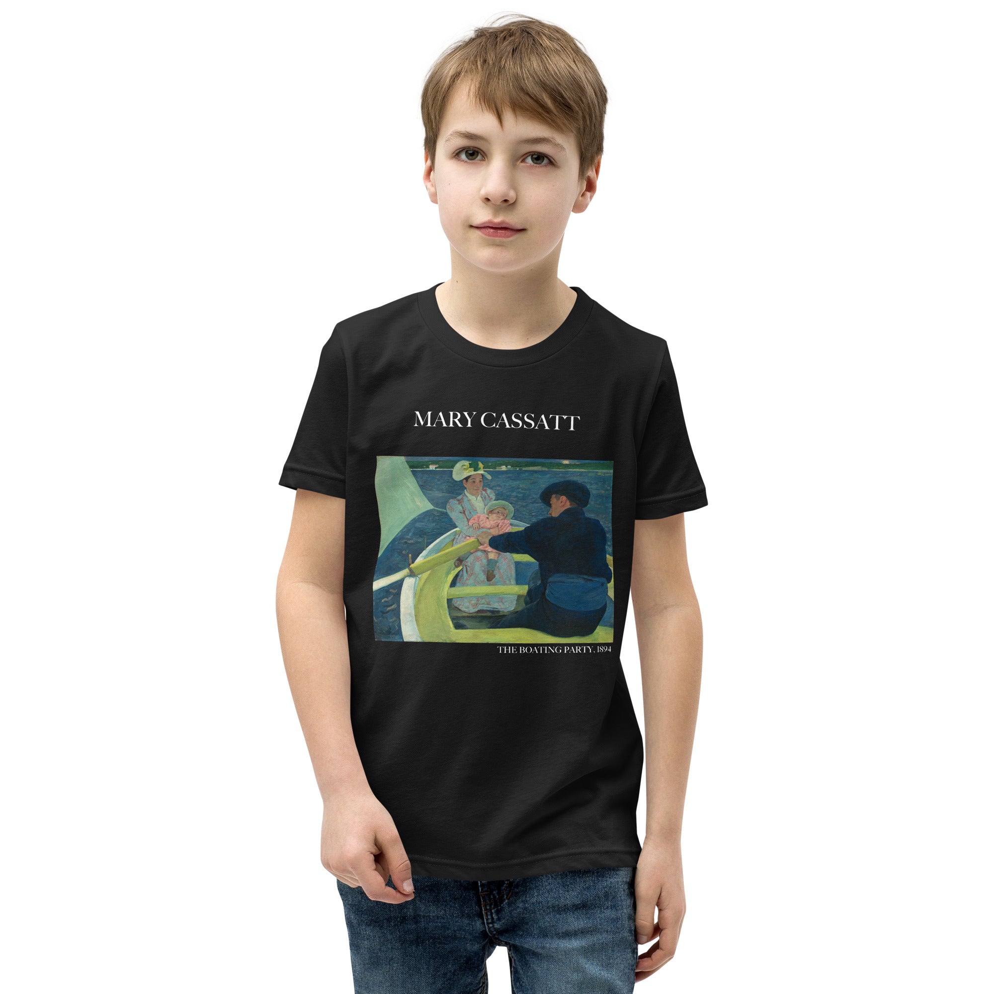 Mary Cassatt 'The Boating Party' Famous Painting Short Sleeve T-Shirt | Premium Youth Art Tee