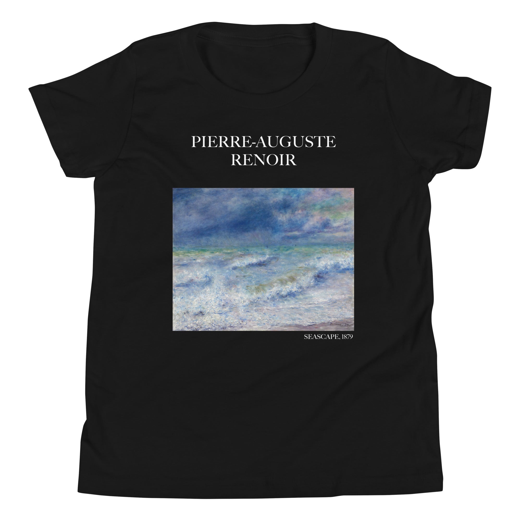 Pierre-Auguste Renoir 'Seascape' Famous Painting Short Sleeve T-Shirt | Premium Youth Art Tee