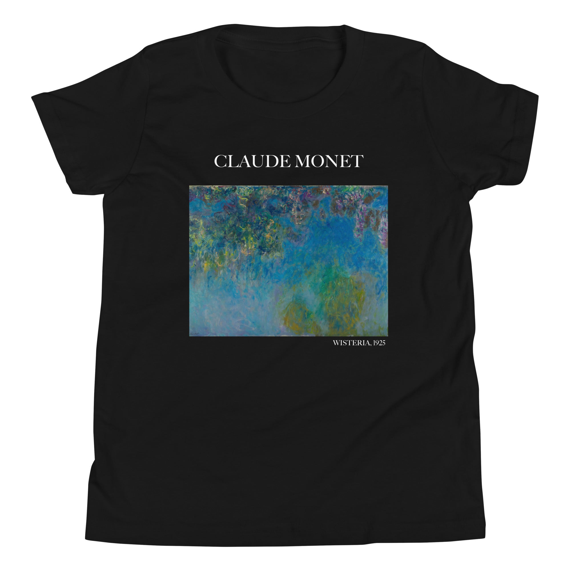 Claude Monet „Wisteria“ Berühmtes Gemälde Kurzärmeliges T-Shirt | Premium Jugend Art T-Shirt