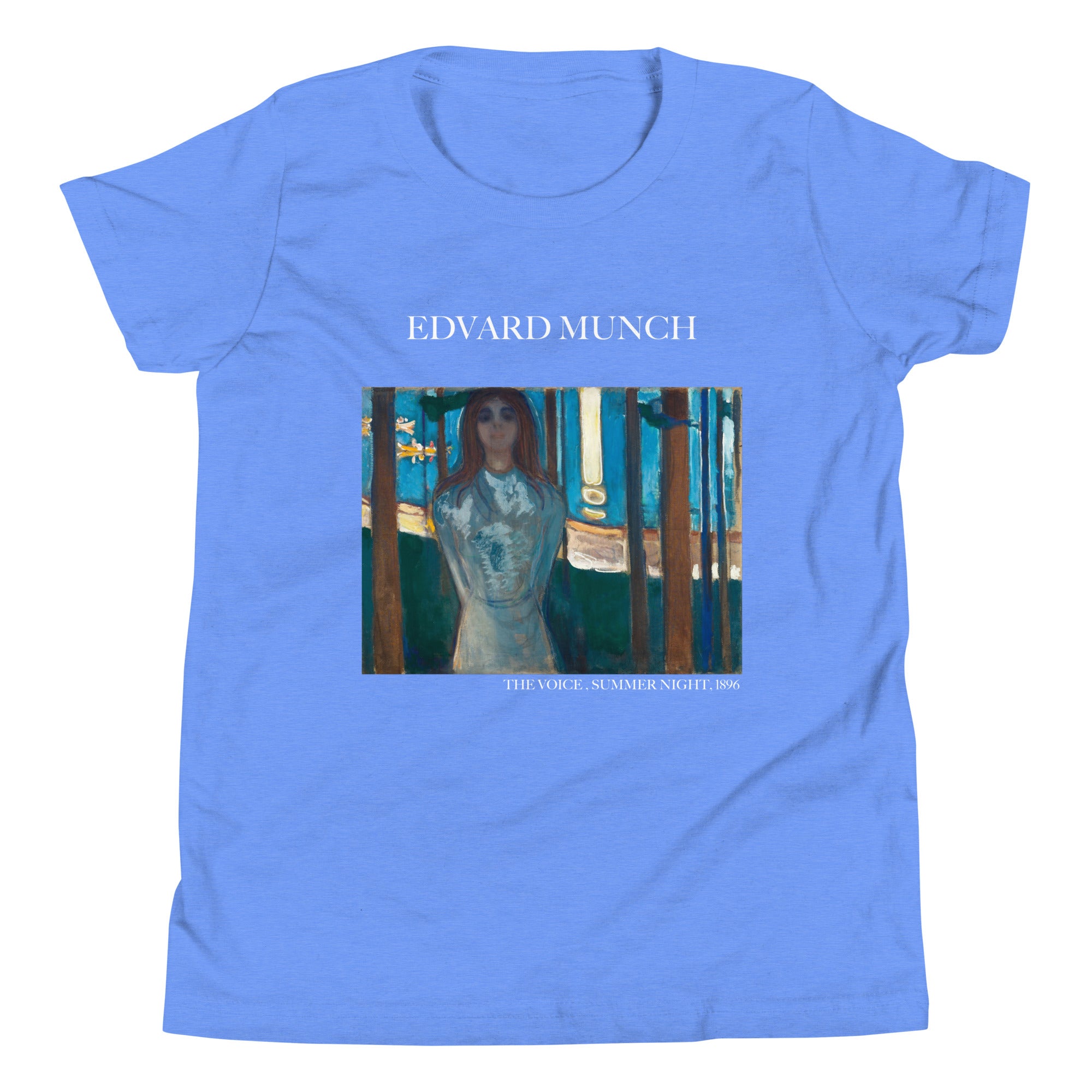 Edvard Munch 'The Voice, Summer Night' Famous Painting Short Sleeve T-Shirt | Premium Youth Art Tee
