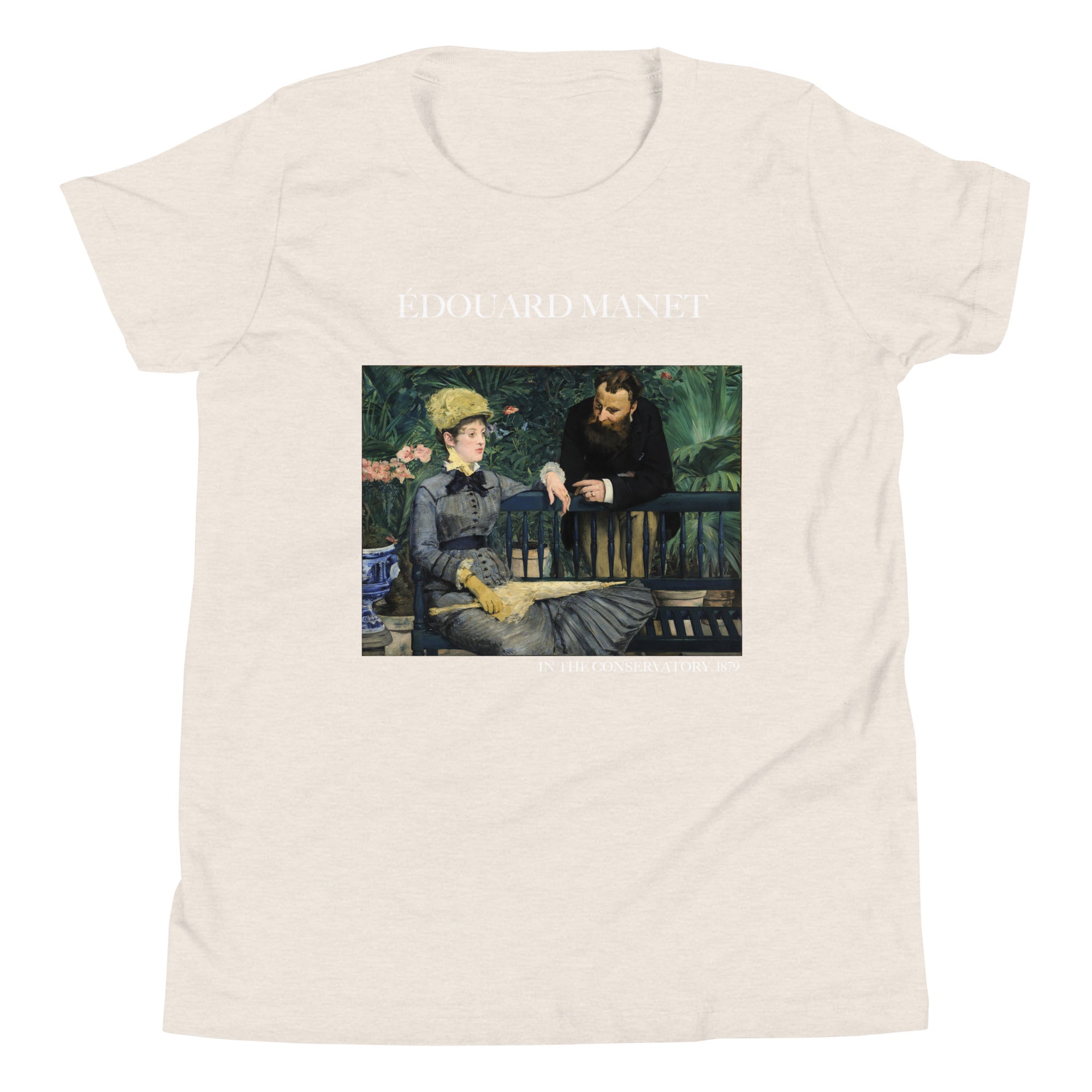 Édouard Manet „Im Wintergarten“, berühmtes Gemälde, kurzärmeliges T-Shirt | Premium-Kunst-T-Shirt für Jugendliche