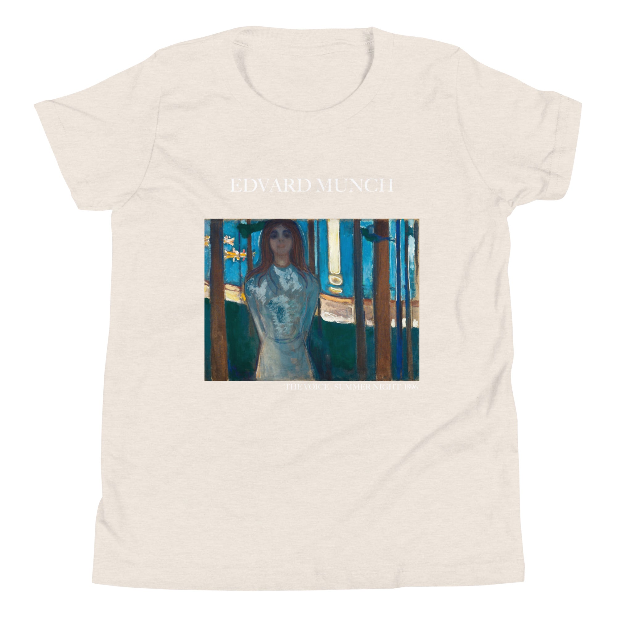 Edvard Munch 'The Voice, Summer Night' Famous Painting Short Sleeve T-Shirt | Premium Youth Art Tee