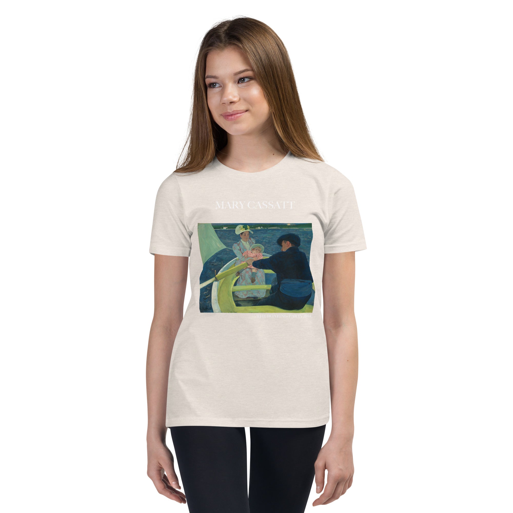 Mary Cassatt 'The Boating Party' Famous Painting Short Sleeve T-Shirt | Premium Youth Art Tee